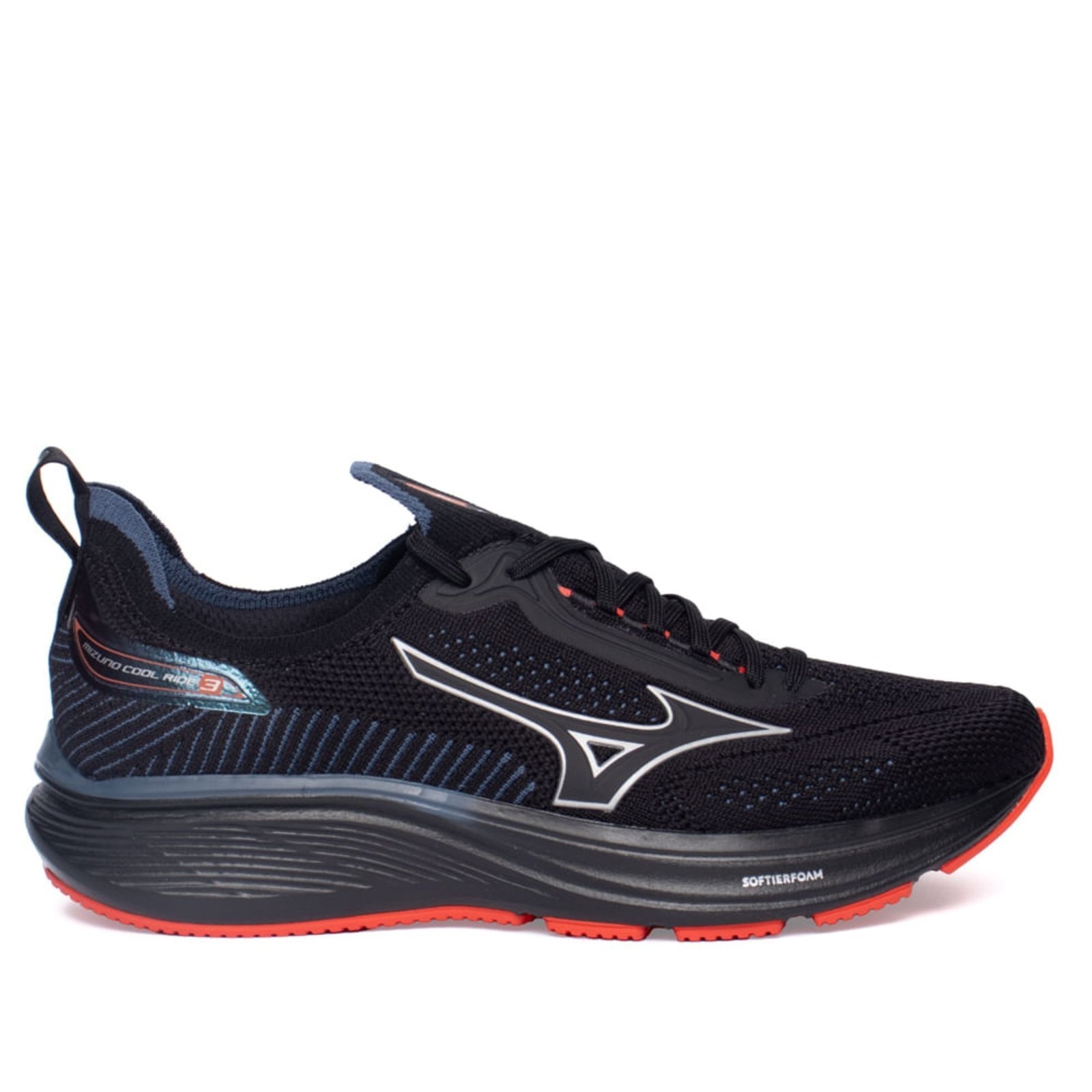 Imagem principal Tênis Masculino Mizuno Cool Ride 3 Vermelho Mizuno preto