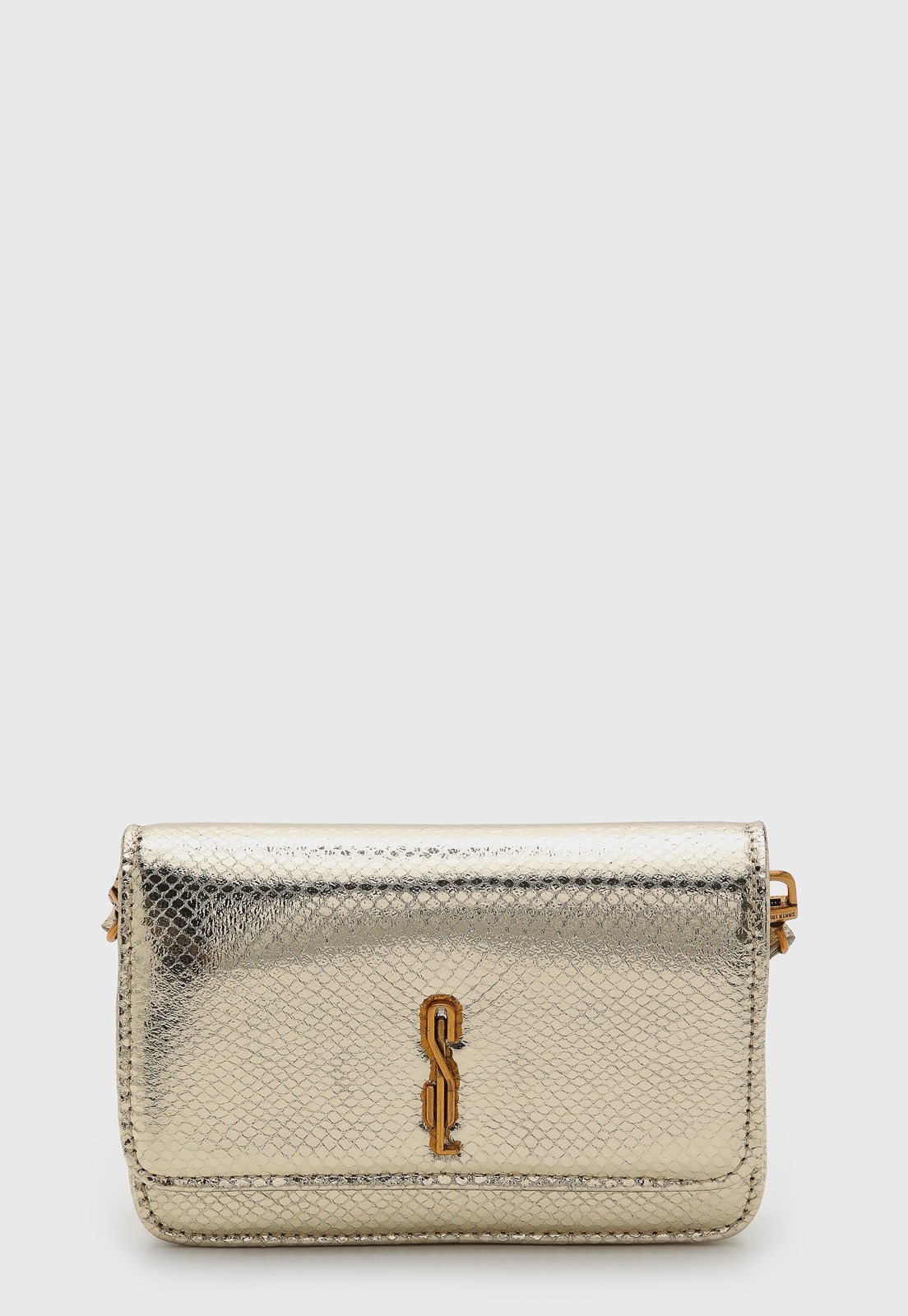Imagem principal Bolsa Feminina Santa Lolla Pequena Metalizada Dourada Santa Lolla dourado
