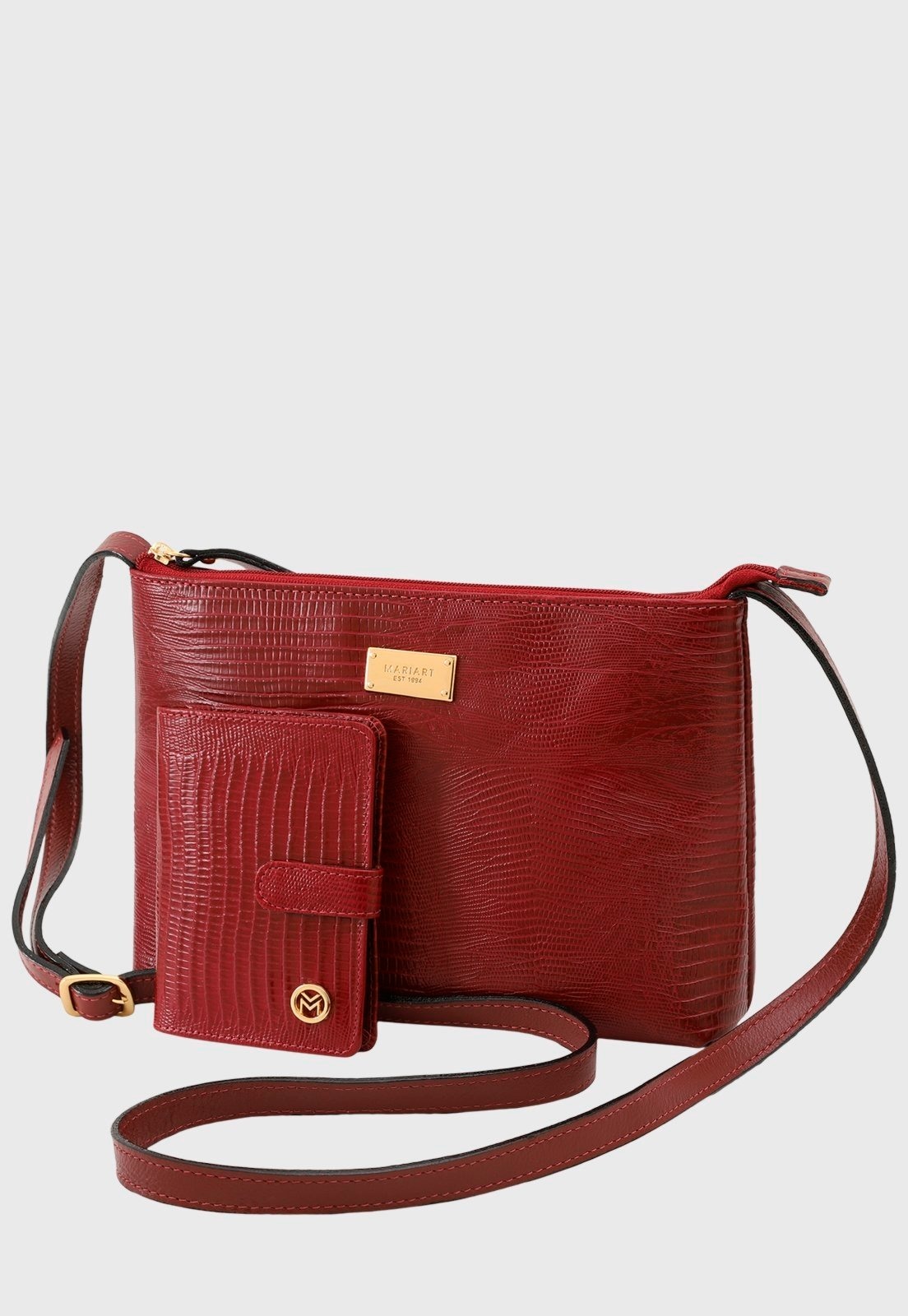 Imagem principal Kit Bolsa e Carteira Couro Mariart 2190MRT + 237MRT Vermelha Mariart vermelho