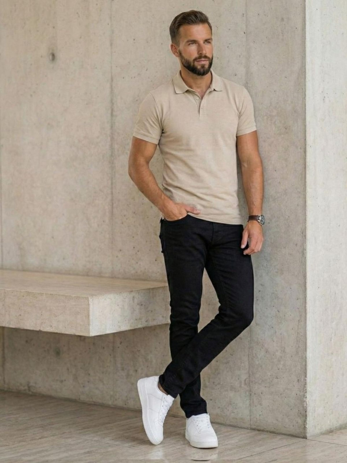 Imagem principal Calça Masculina de Sarja Sk Jeans Confortável em Algodão Preta TEX JEANS preto