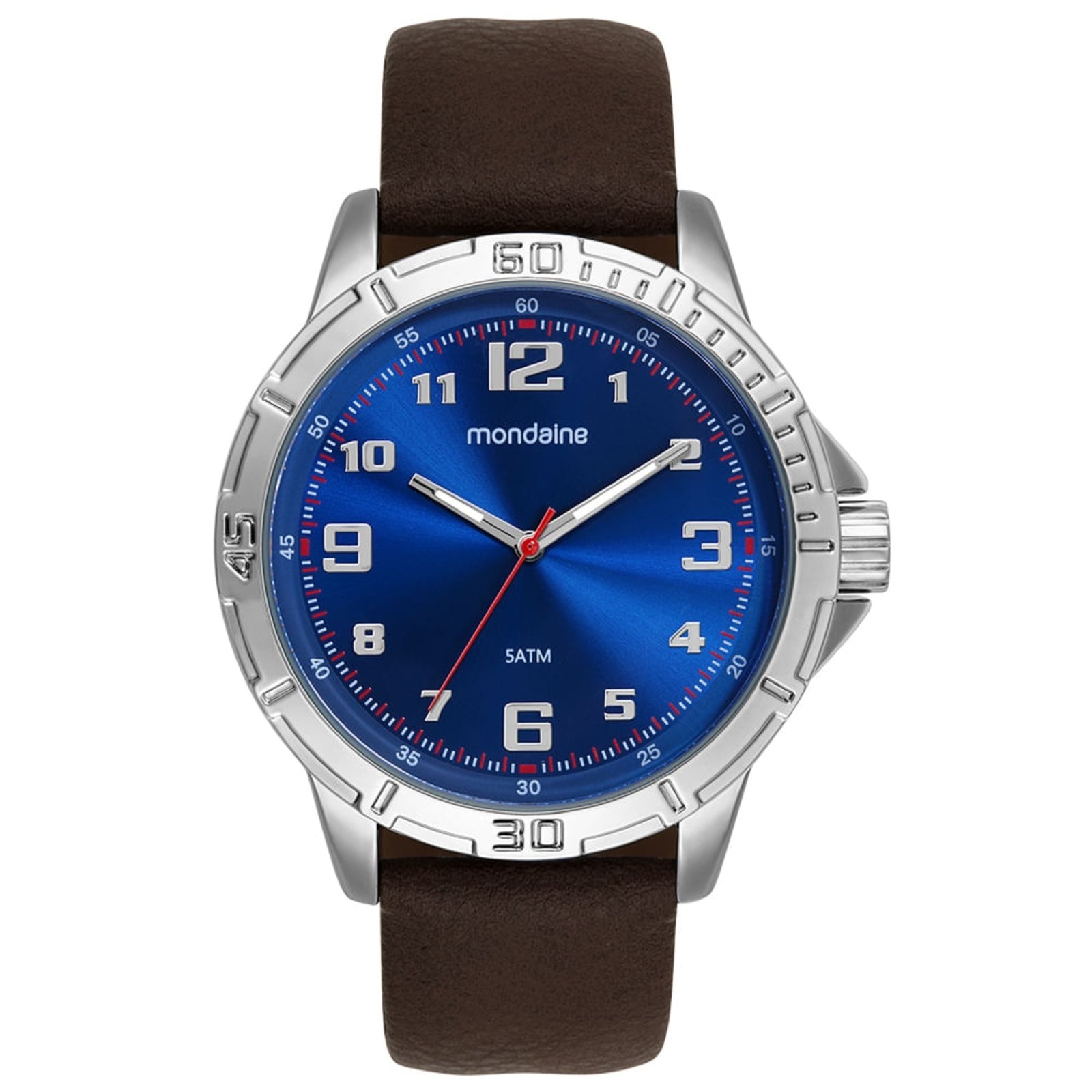 Imagem principal Relógio Masculino Casual Prata Mondaine marrom