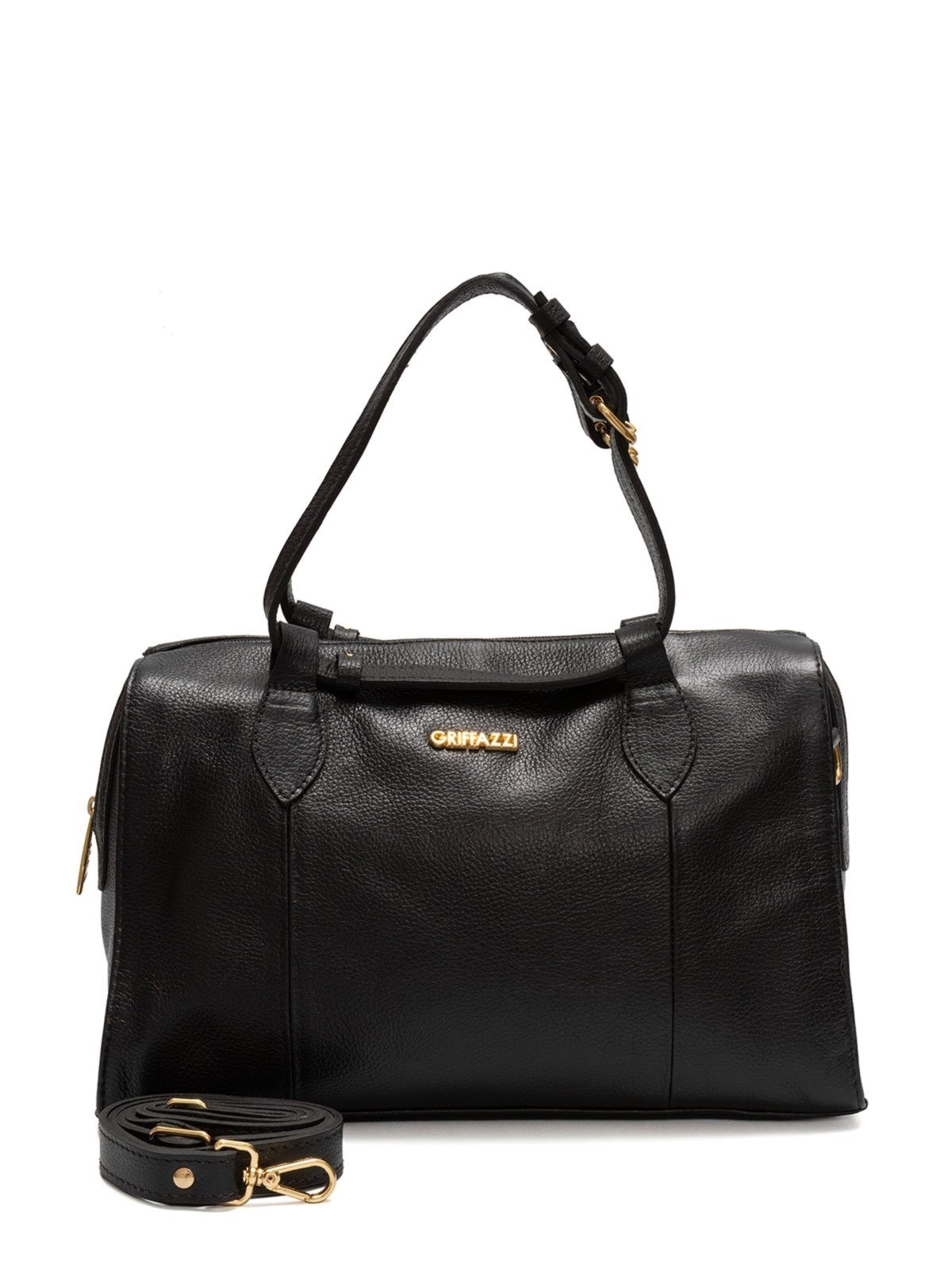 Imagem principal Bolsa Bau de Couro Griffazzi Preta Griffazzi preto