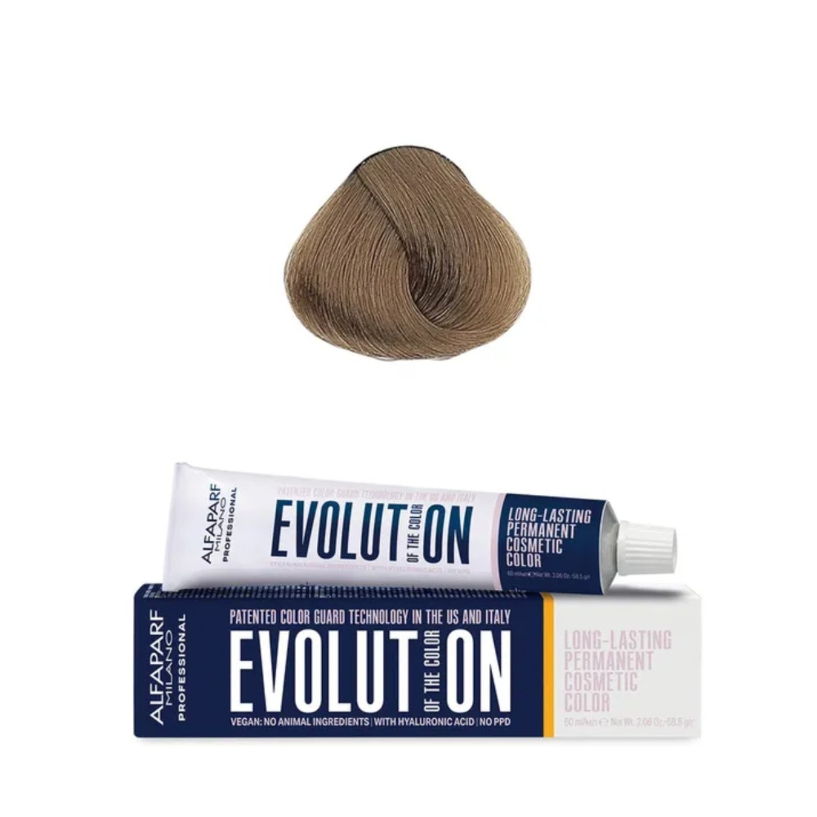 Imagem principal Coloração Alfaparf Milano Evolution Of The Color 8.31 Louro Claro Dourado Cinza Alfaparf incolor