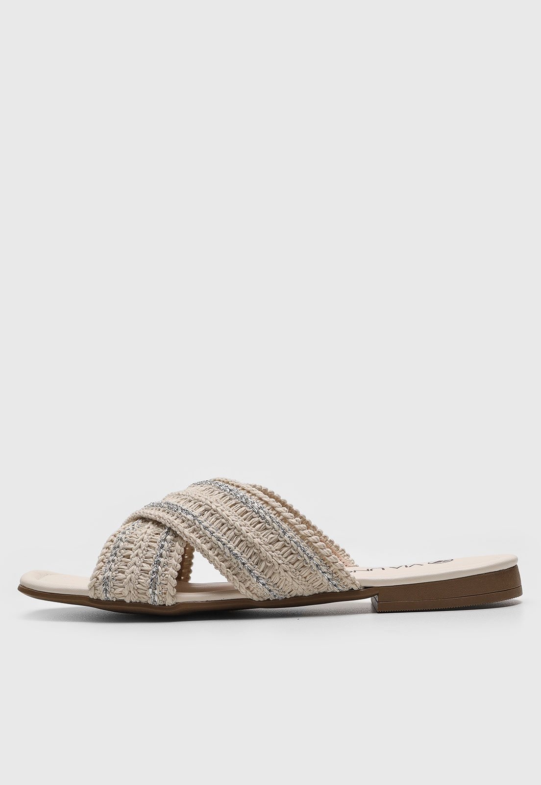 Imagem principal Rasteira Papete Via Uno Tressê Off-White VIA UNO off-white white