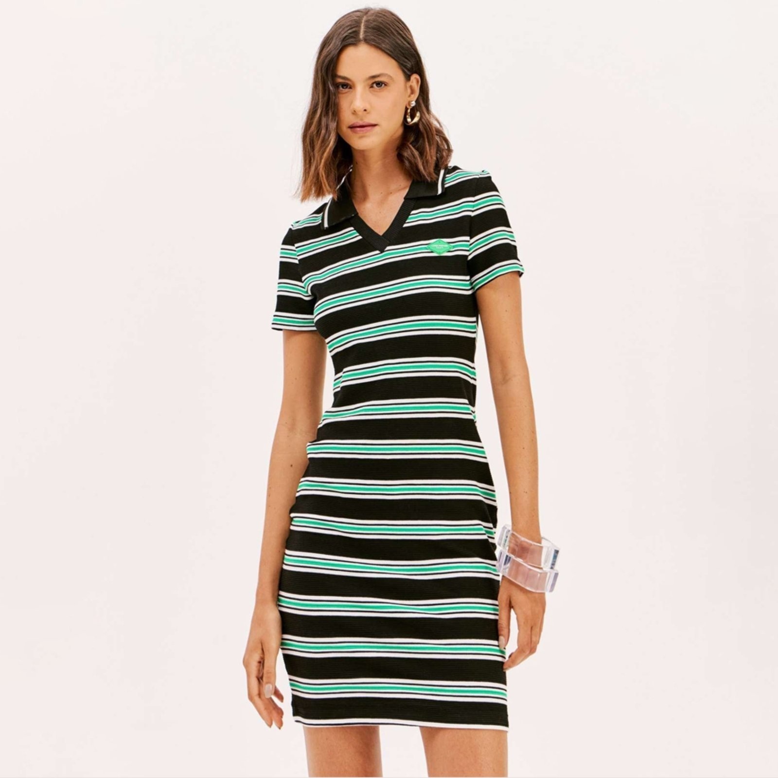 Imagem principal Vestido Curto Easy Lança Perfume Sleeve Pr26 Feminino Easy Lança perfume preto