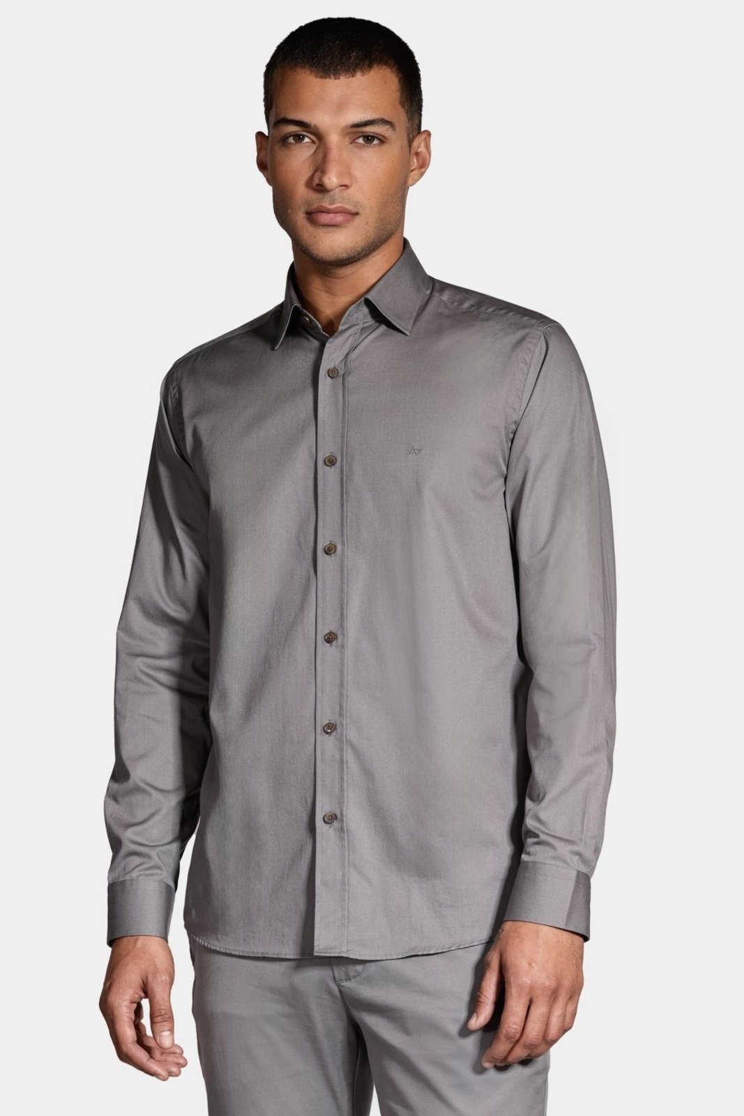 Imagem principal Camisa Aramis Manga Longa Regular Sarja de Empire Chumbo Aramis incolor