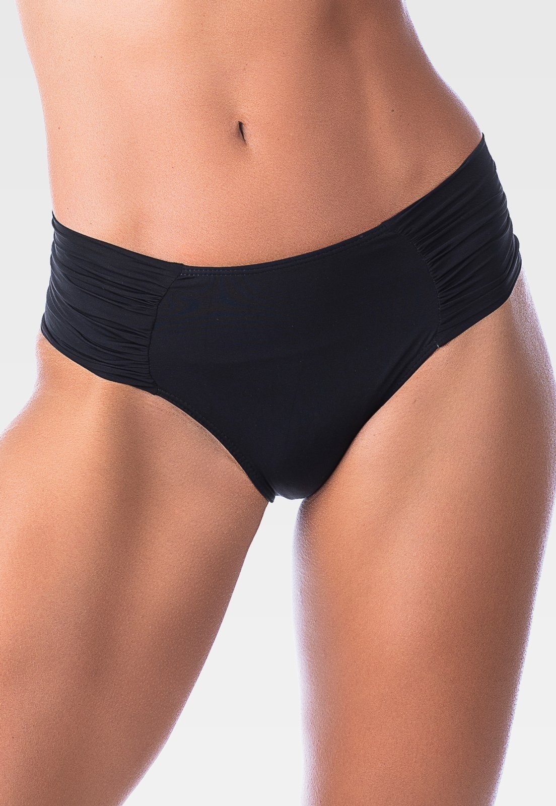 Imagem principal Calcinha de Biquíni Summer Soul Cintura Baixa Lateral Franzida Preta Summer Soul preto