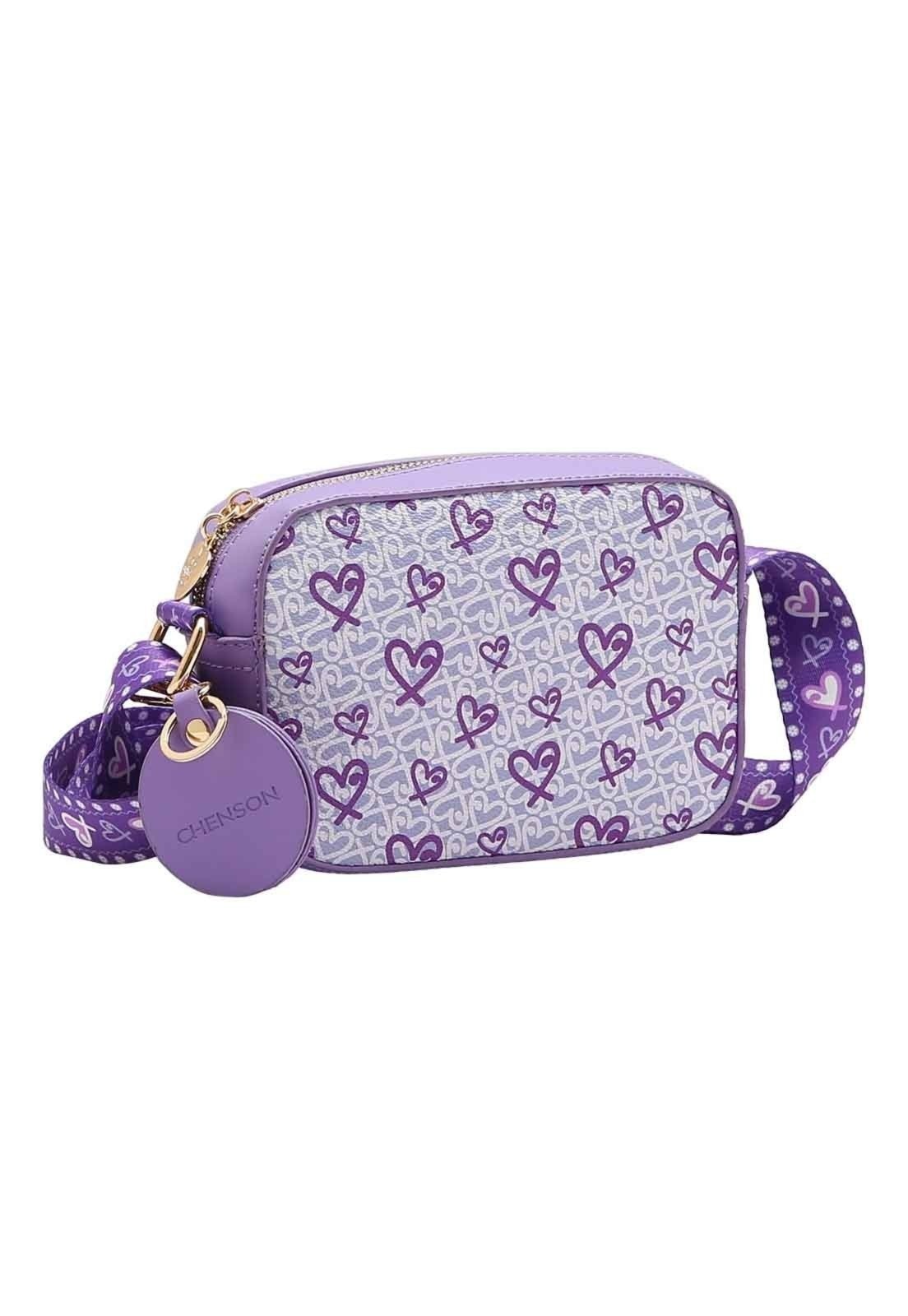 Imagem principal Bolsa Feminina Chenson Original Little Heart Transversal Lilas 3484968 Chenson lilás