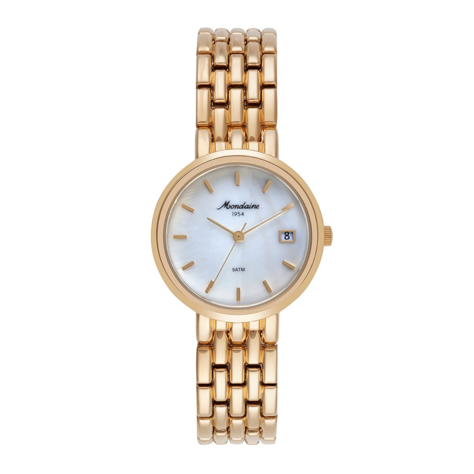 Imagem principal Relogio Feminino Mondaine Com Calendário Madreperola Mondaine dourado