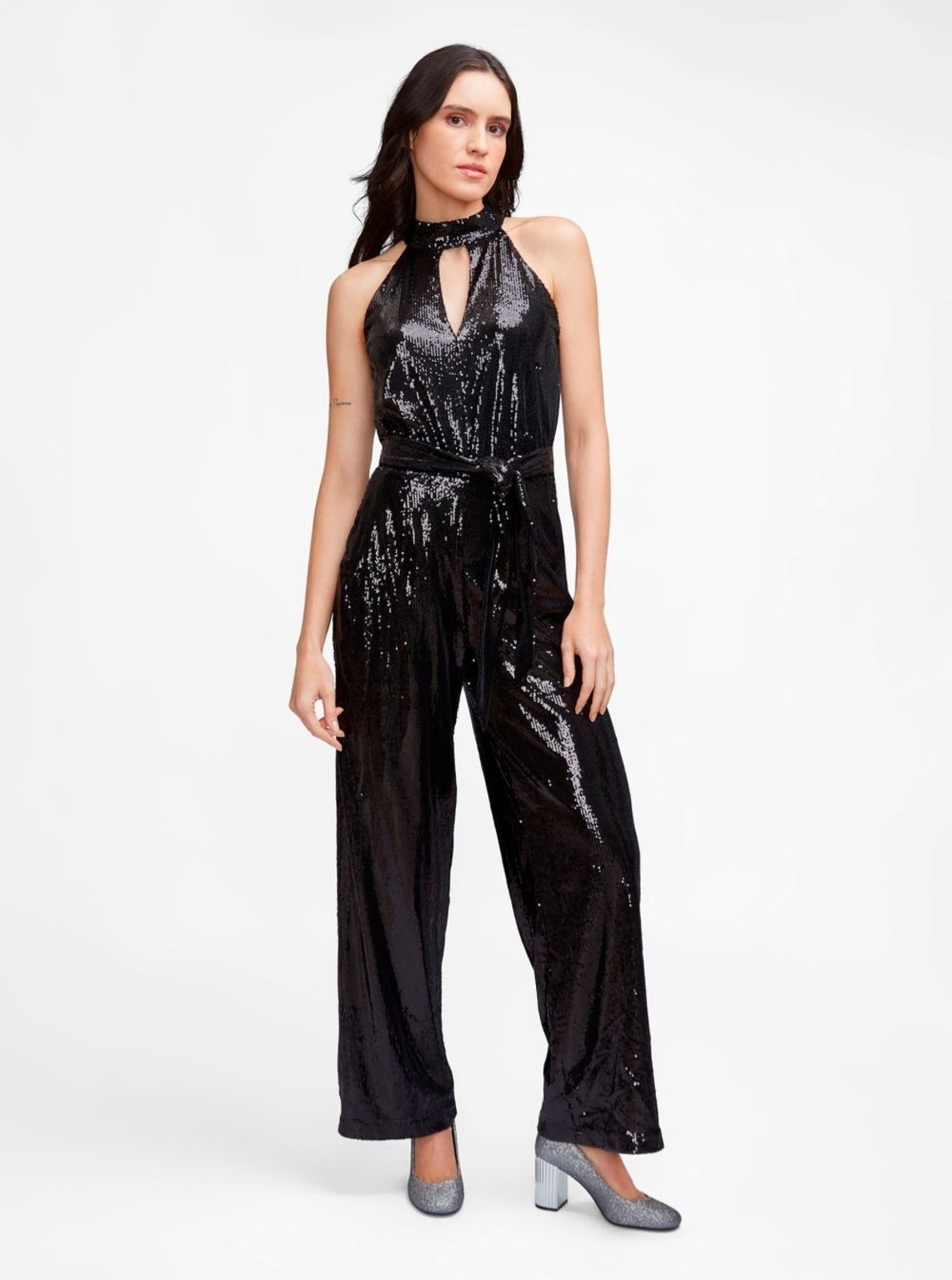 Imagem principal Macacão Mk Com Lantejoulas Mh381vzbs6001 Michael Kors preto