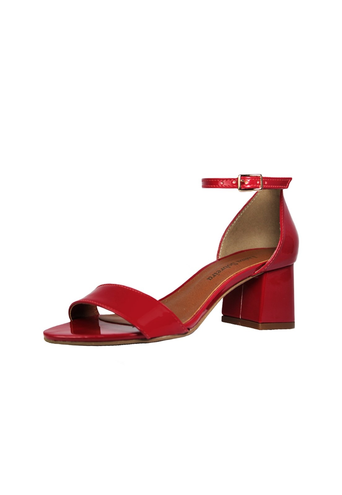 Imagem principal Sandália Salto Grosso Luiza Sobreira Verniz Mod.4075 mavi coral/vermelho