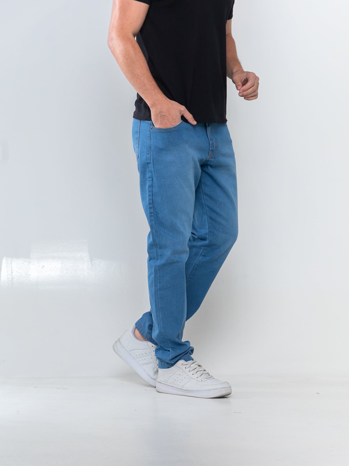 Imagem principal Calça Jeans Masculina KOVALI Slim Claro - Conforto e Estilo para o Dia a Dia KOVALI FASHION STORE azul/jeans azul