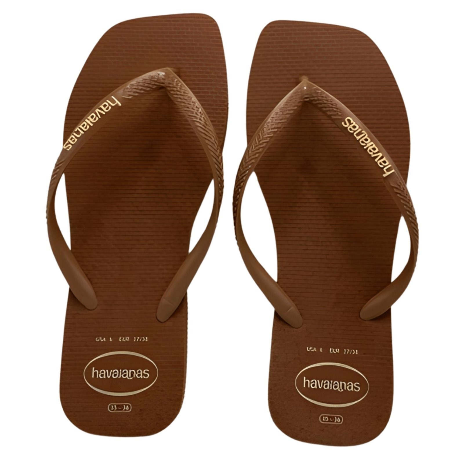 Imagem principal Chinelo Havaianas Feminino Slim Square Logo Havaianas laranja