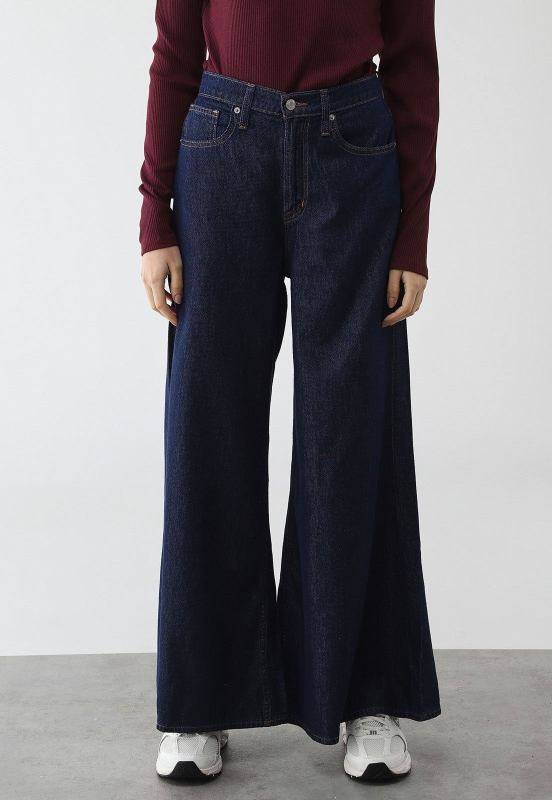 Imagem principal Calça Feminina GAP Wide Leg Escura GAP azul