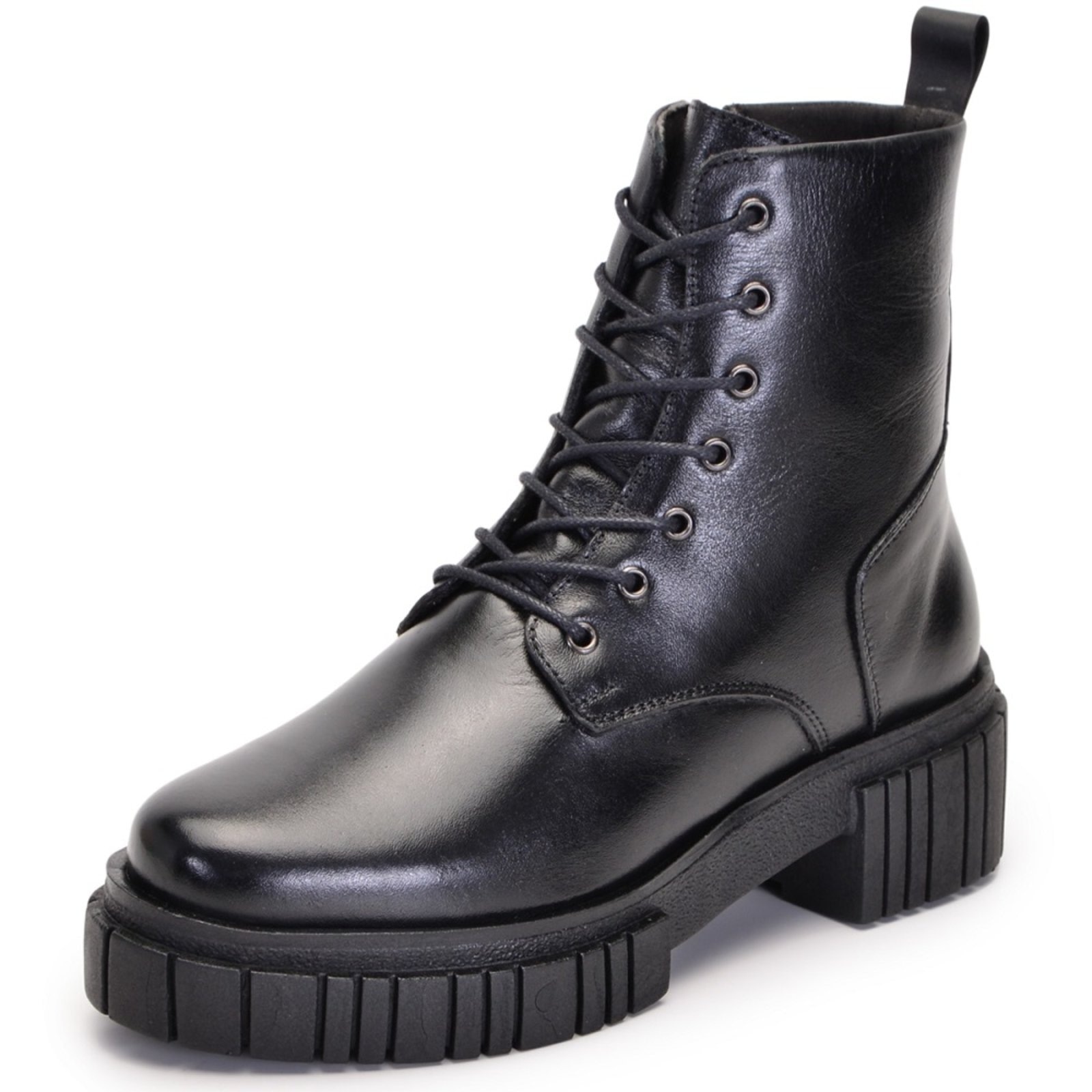 Imagem principal Bota Coturno Feminino Ferrile em Couro Tratorado 7005 Preta Ferrile preto