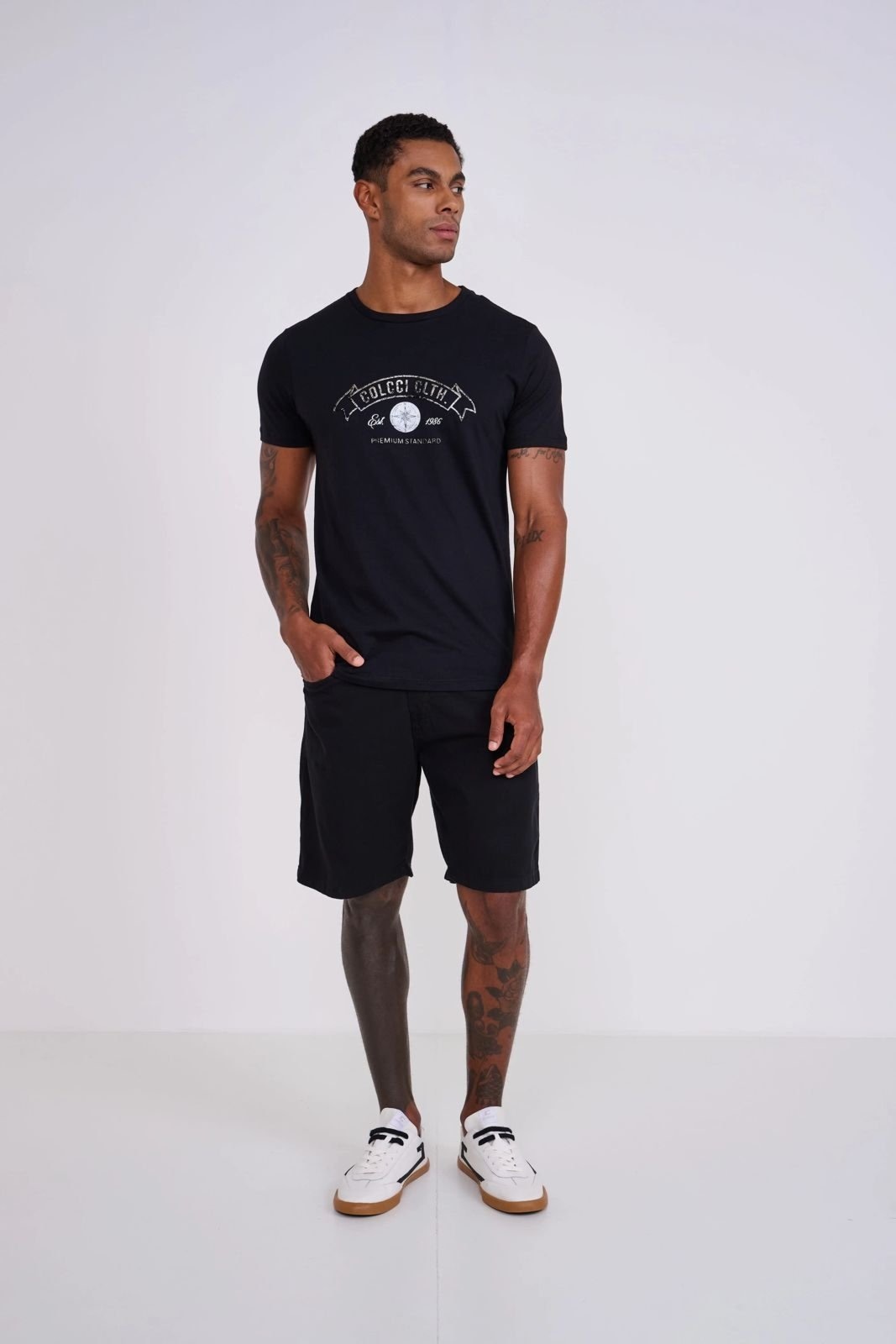 Imagem principal Bermuda Em Sarja New Davi Colcci Colcci preto