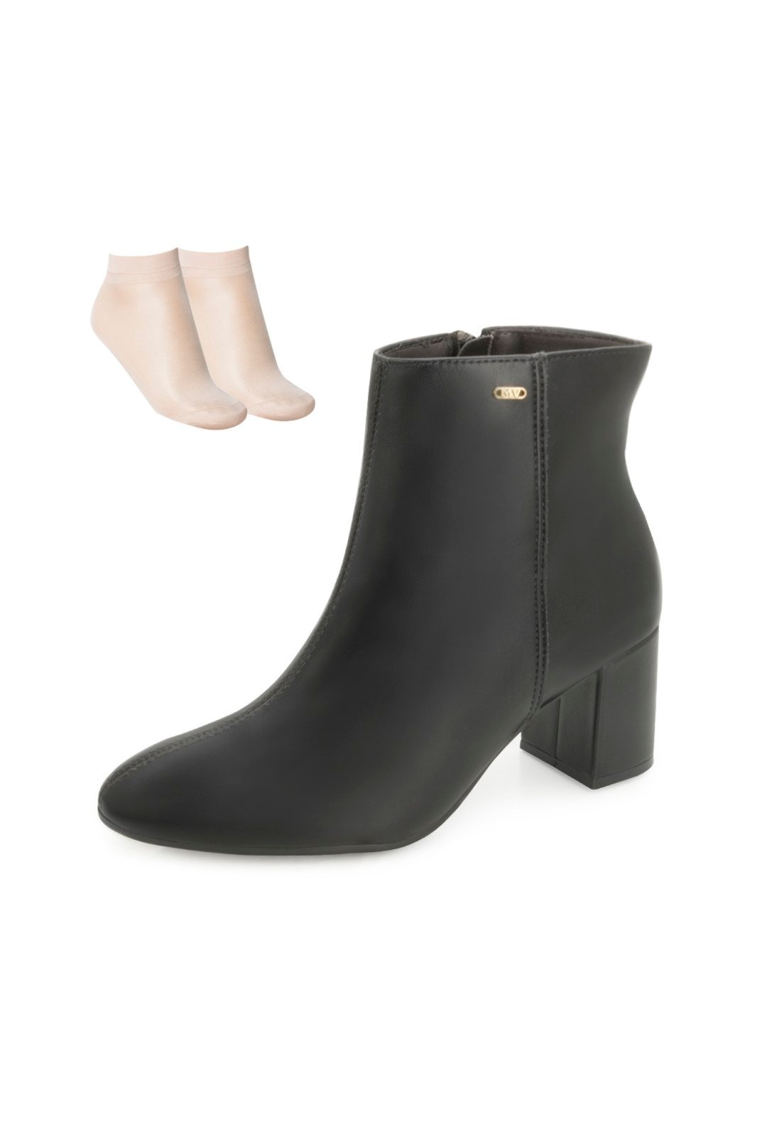 Imagem principal Bota Cano Curto Via Marte e Meia VM25-23800 VIA MARTE preto