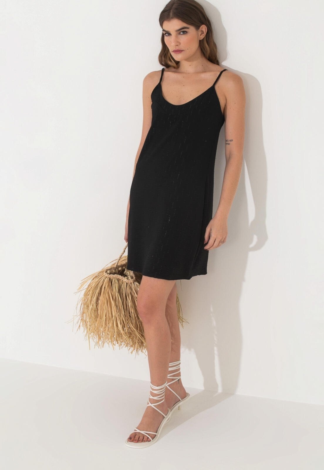 Imagem principal Vestido Traymon Com Alças Pp Traymon preto