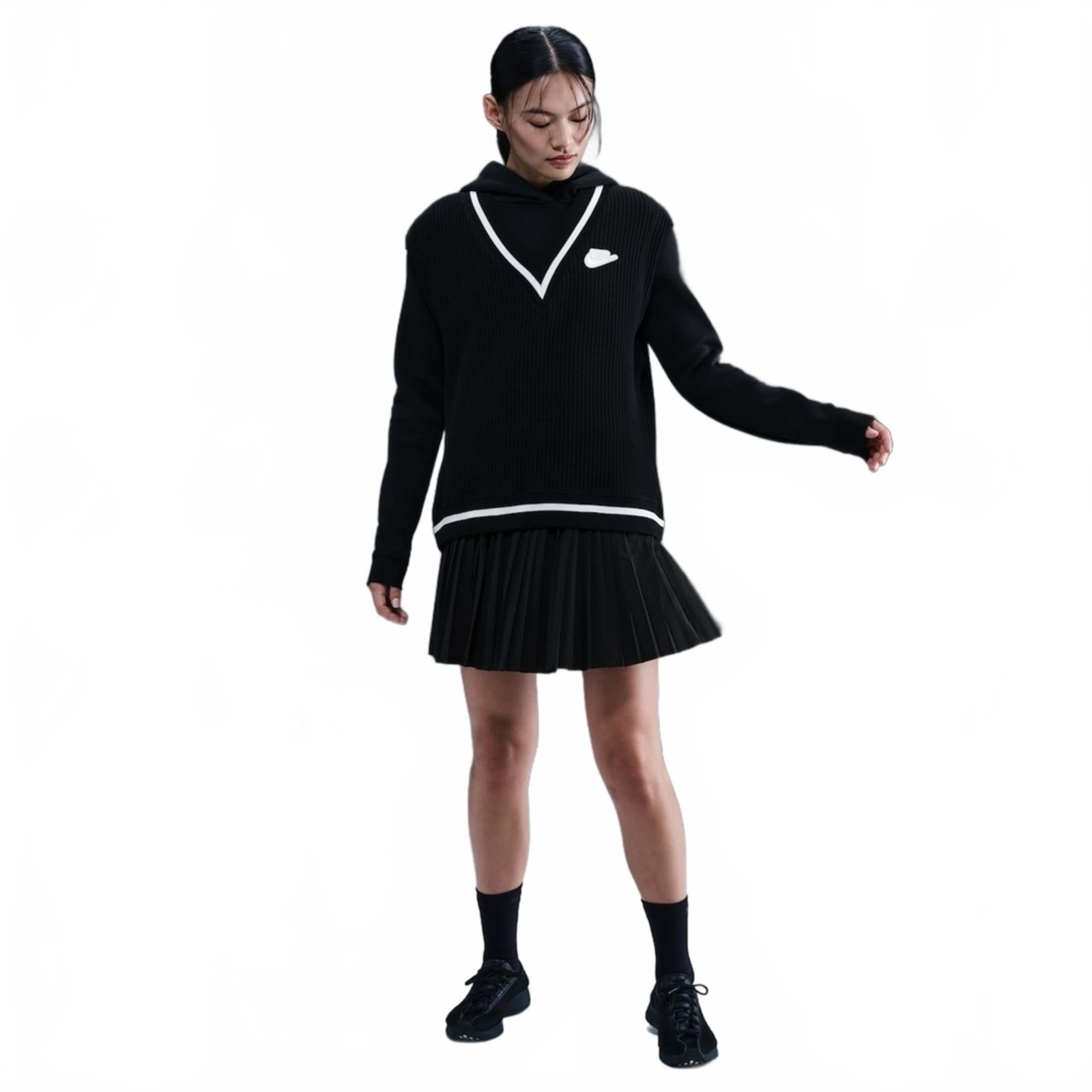 Imagem principal Saia Nike Sportswear Plissada Feminina Nike preto