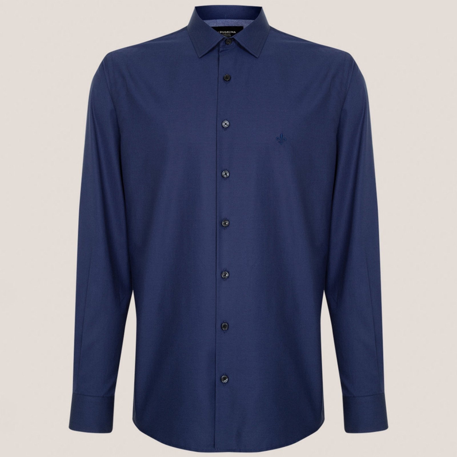 Imagem principal Camisa Dudalina Comfort Tricoline In25 Marinho Masculino Dudalina azul marinho