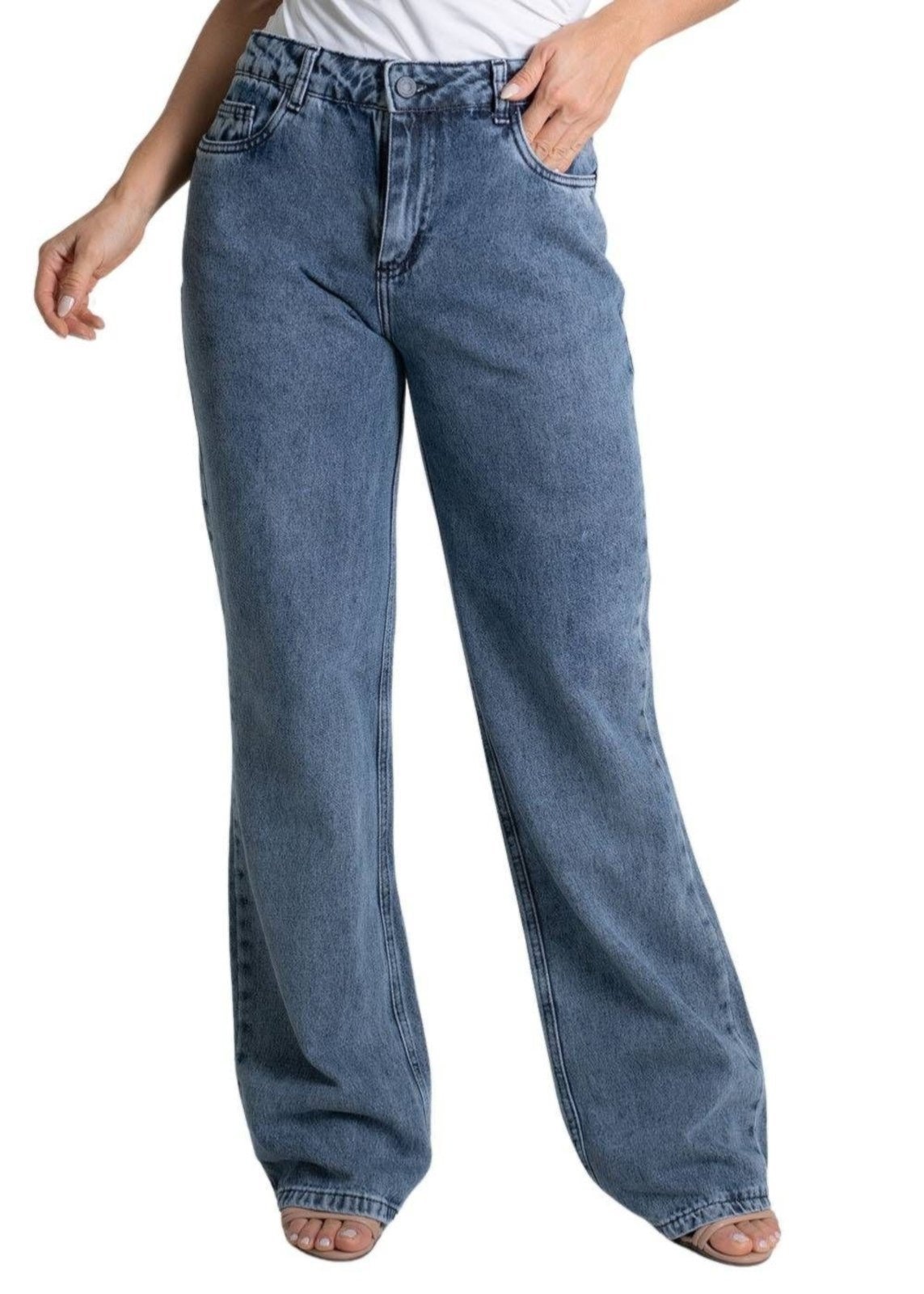 Imagem principal Calça Jeans Sawary Wide Leg - 279708 Sawary azul