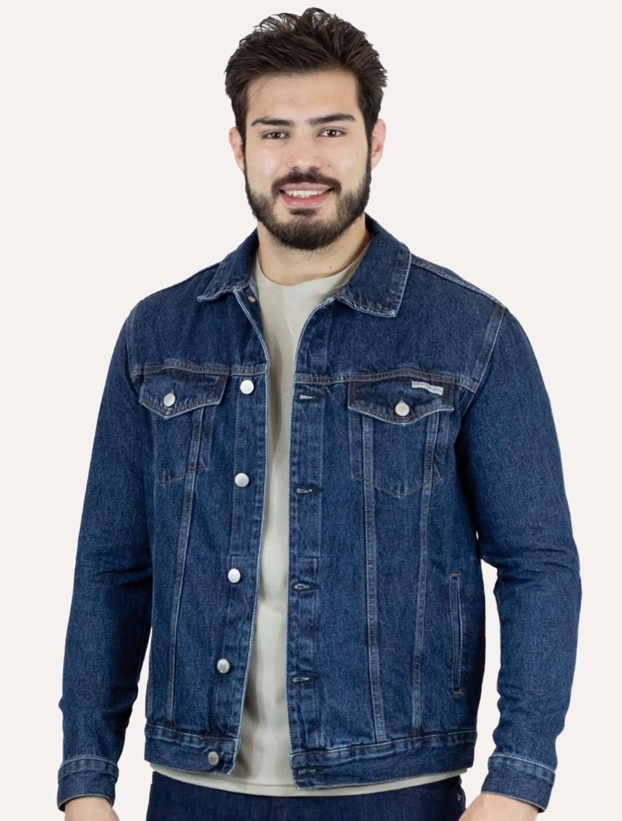 Imagem principal Jaqueta Calvin Klein Jeans Trucker Denim Azul Escuro Calvin Klein azul denim