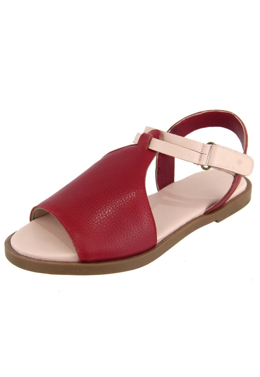 Imagem principal Rasteira em Couro Palmilha Extra Conforto Maria Paula Bromelia MARIA PAULA vermelho