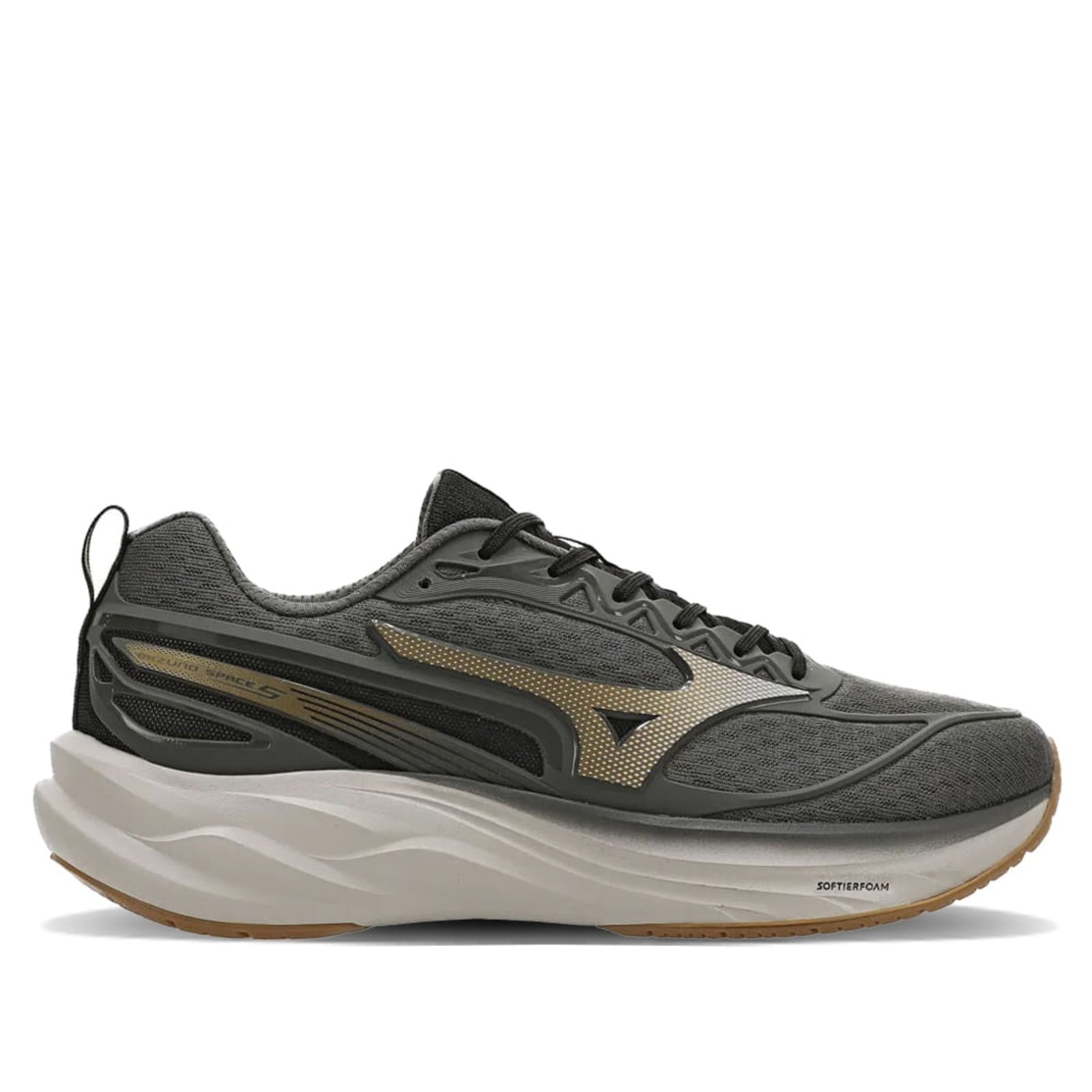 Imagem principal Tênis Masculino Mizuno Space 5 Softier Foam Dourado Mizuno cinza