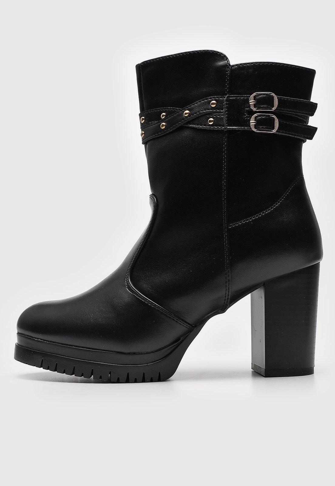 Imagem principal Bota Mooncity Tira Com Aplicação Preta Mooncity preto