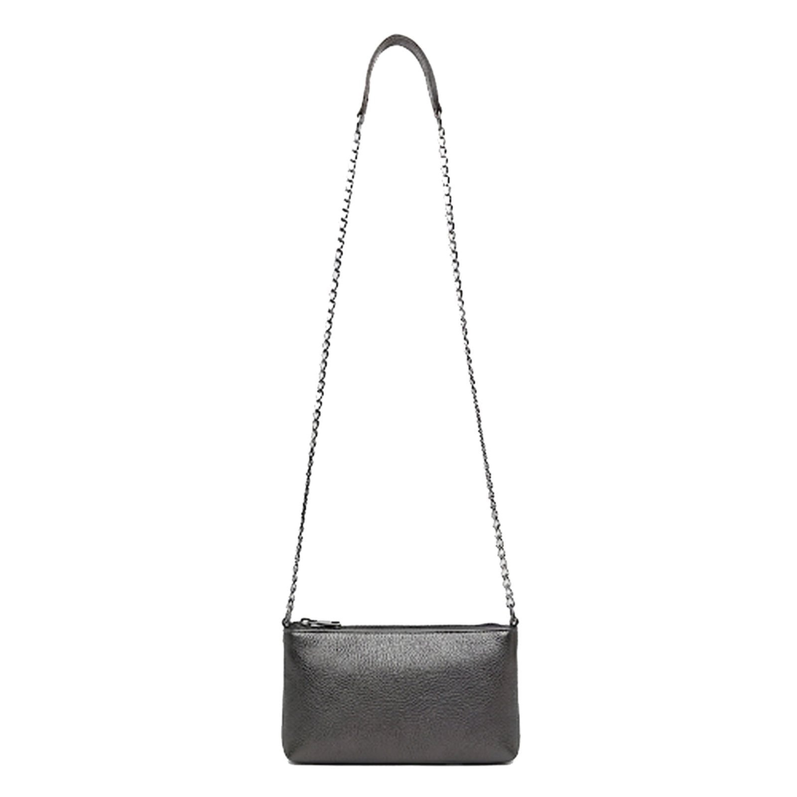 Imagem principal Bolsa Feminina Vittal Clutch Annelise em Couro Onix Alça Corrente USE VITTAL grafite