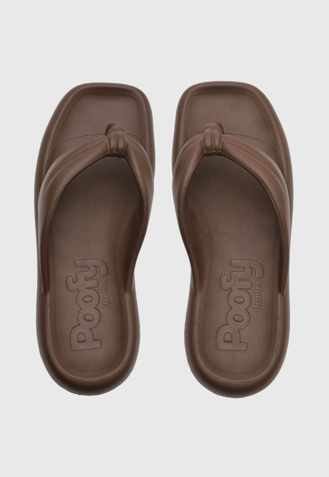 Imagem principal Chinelo Dedo Feminino Usaflex Tiras Largas Usaflex marrom