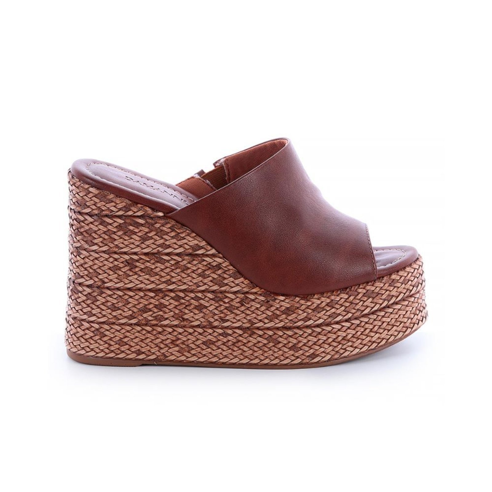 Imagem principal Tamanco Plataforma Tramado Camille Damannu Shoes marrom