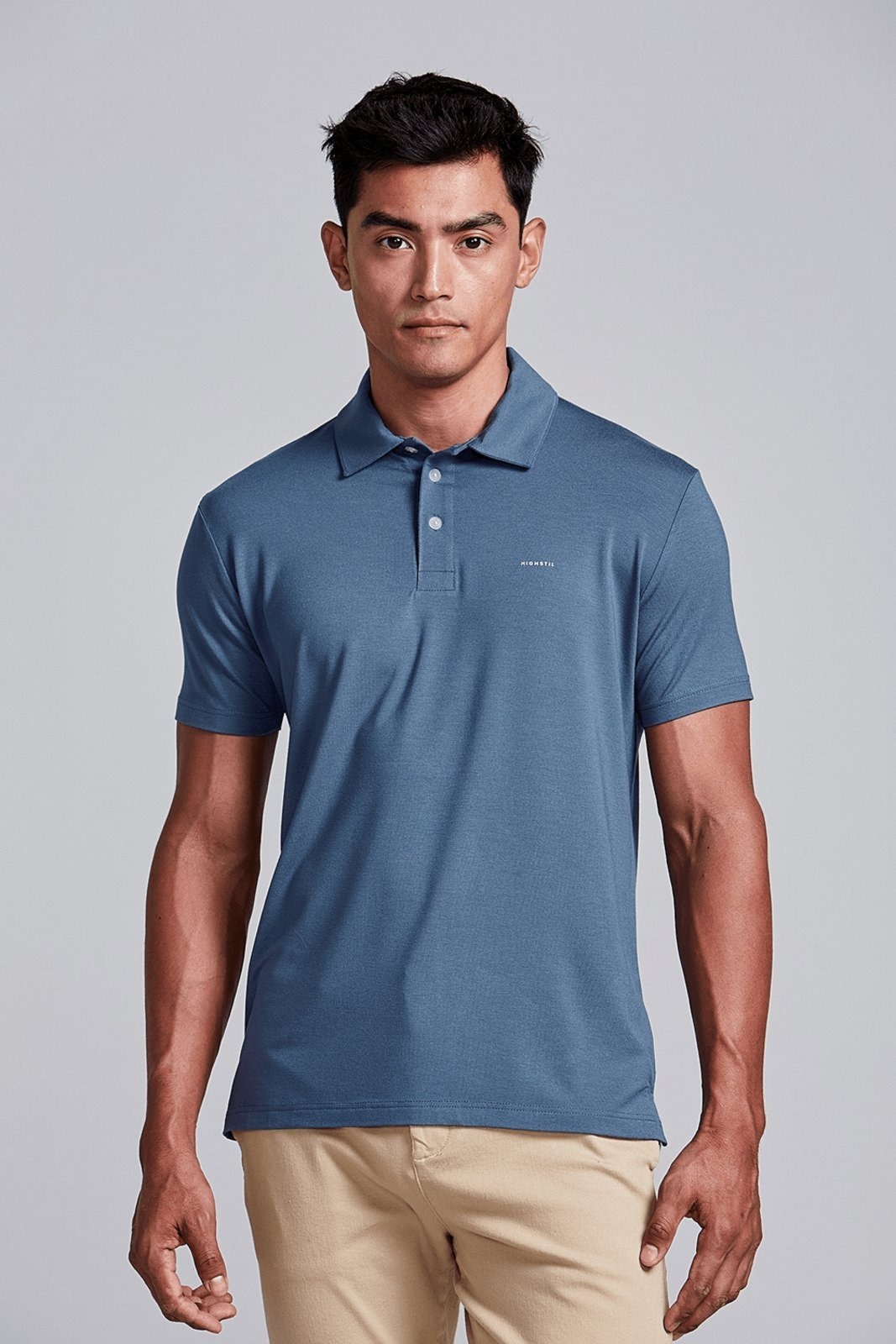 Imagem principal HIGHSTIL Camisa Polo Slim Fit Noturno HIGHSTIL azul