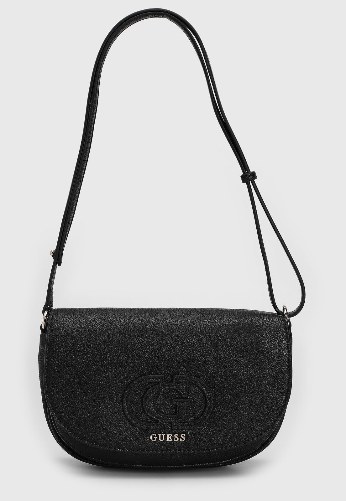 Imagem principal Bolsa Pequena Guess Logo Texturizada Preta Guess preto