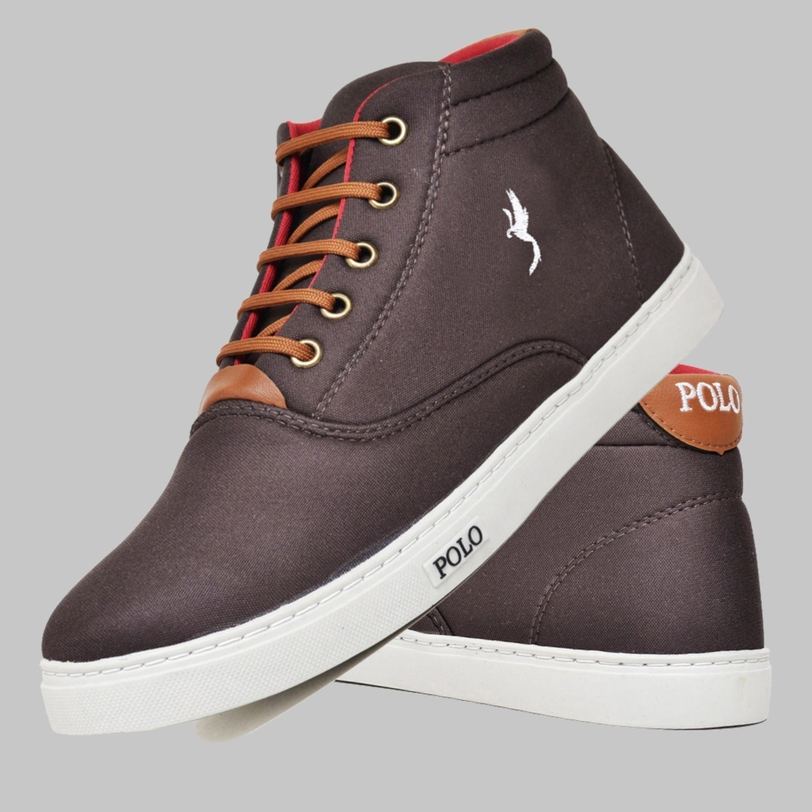 Imagem principal Sapatênis Casual Masculino Cano Alto Polo Blu Café Polo Blu café blu