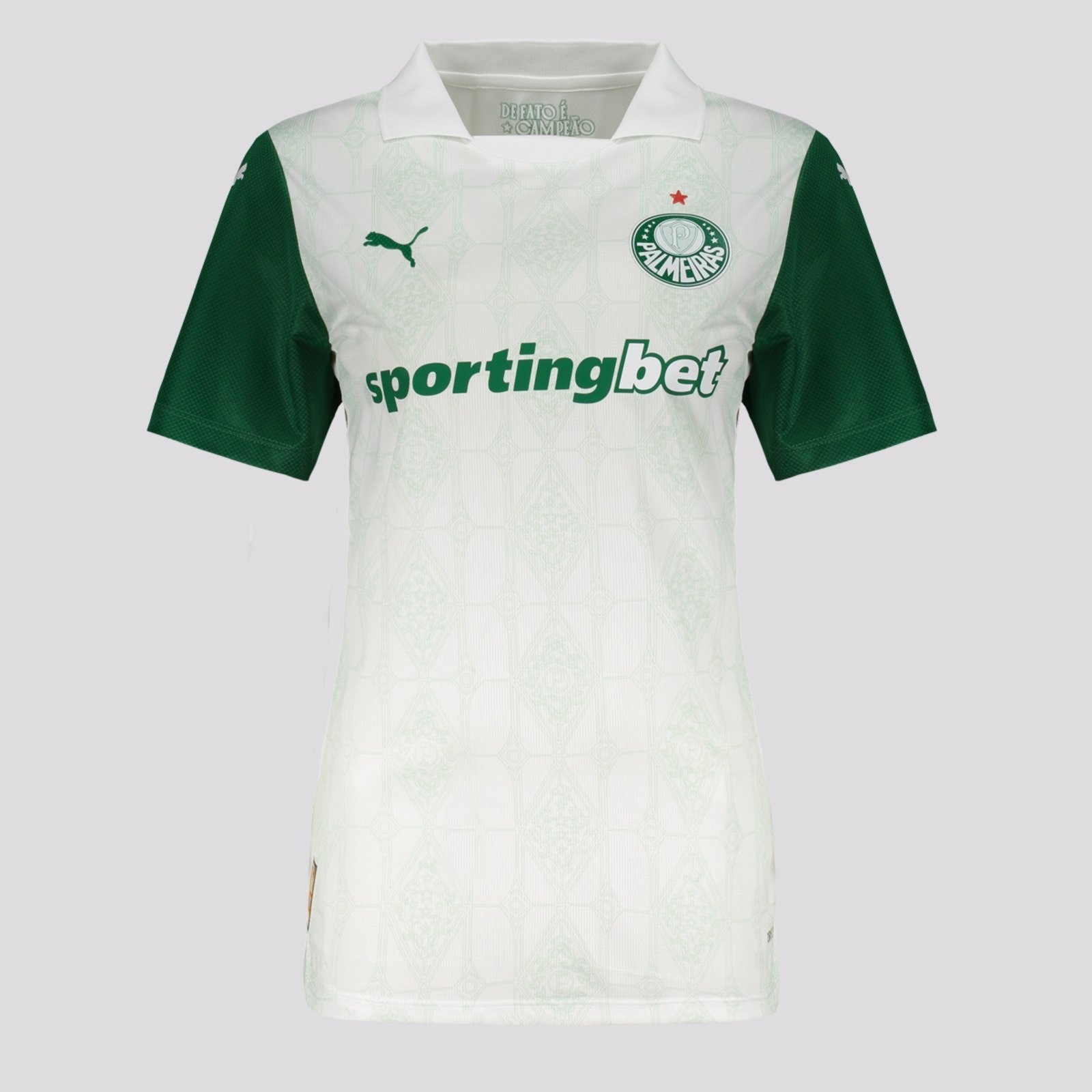 Imagem principal Camisa Puma Palmeiras II 2025 Jogador Feminina Puma branco