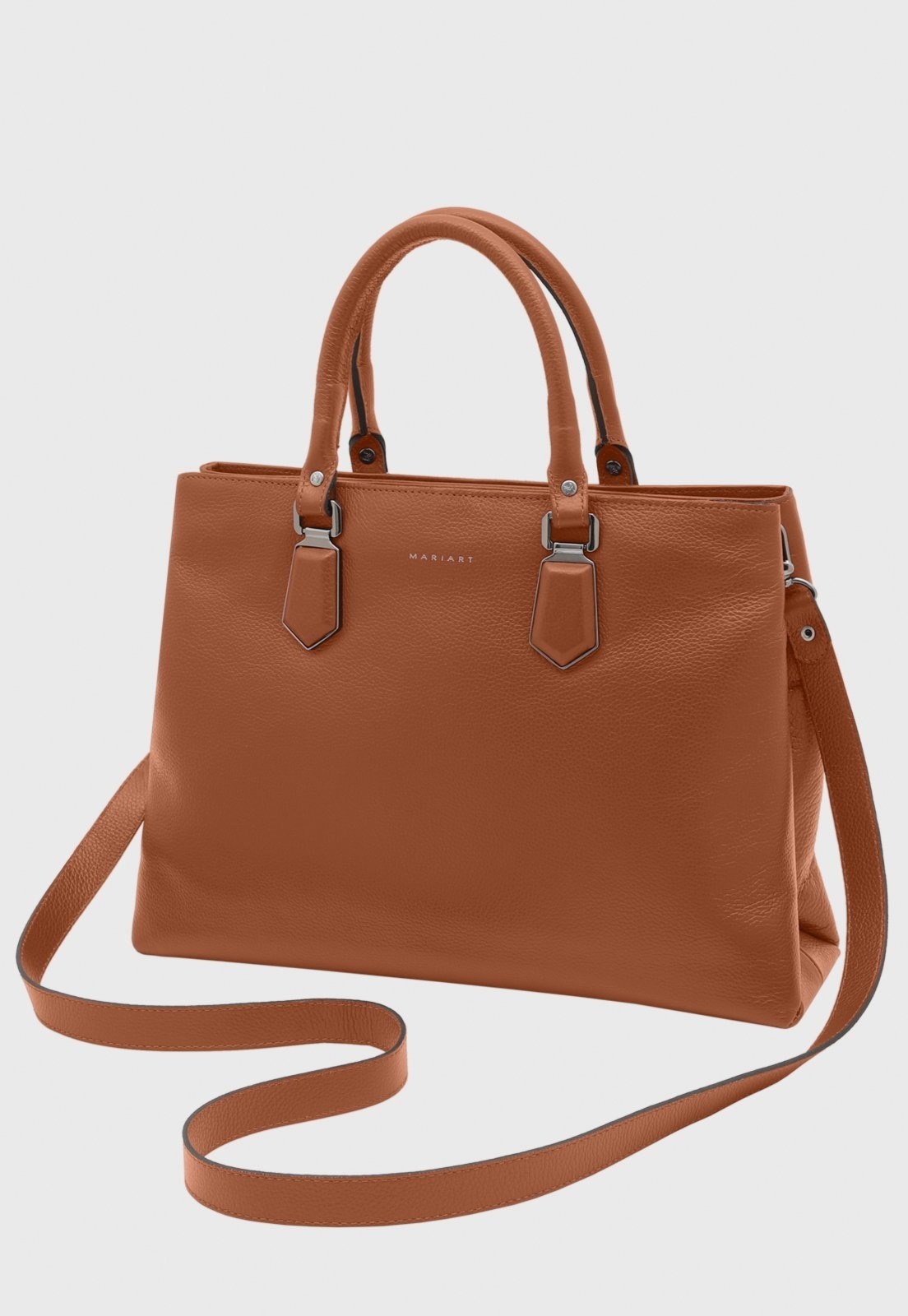 Imagem principal Bolsa Transversal Couro Mariart Açaí Camel Mariart caramelo