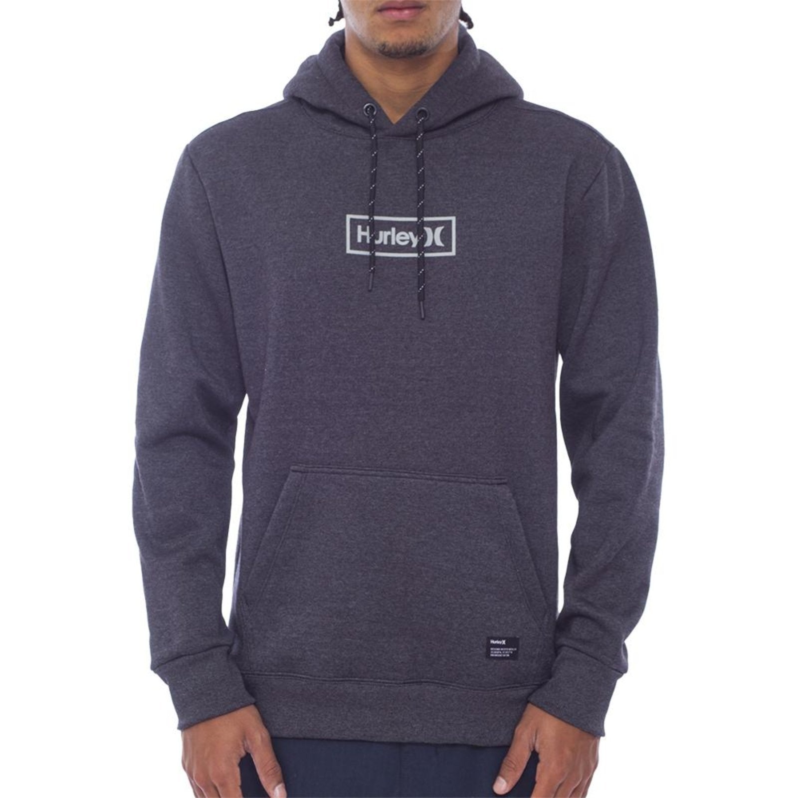 Imagem principal Moletom Hurley Canguru Box WT24 Masculino Mescla Preto hurley grafite