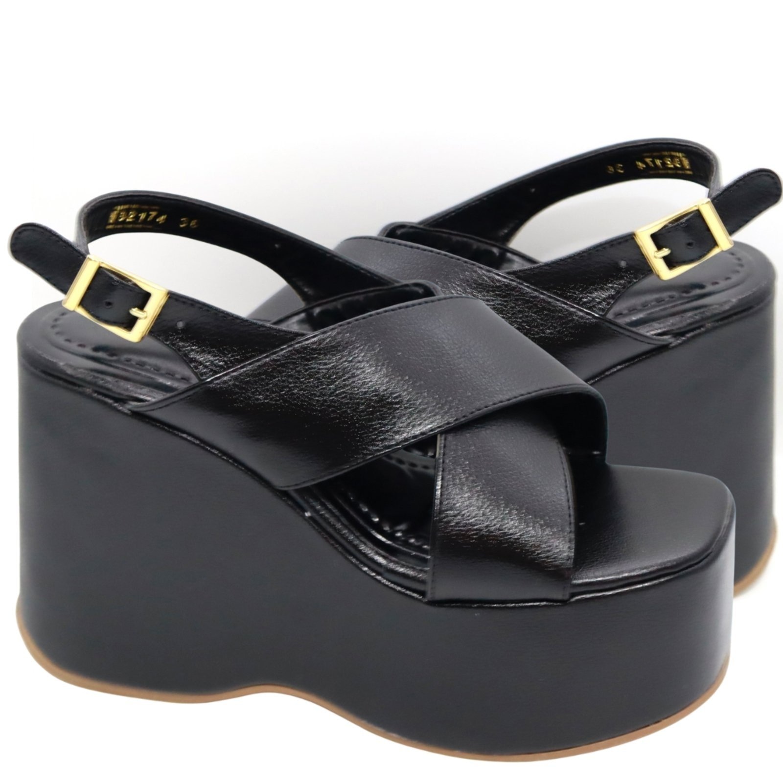 Imagem principal Sandália Feminino Anabela Plataforma 182174 Floter Flor Da Pele Hannah Footwear preto