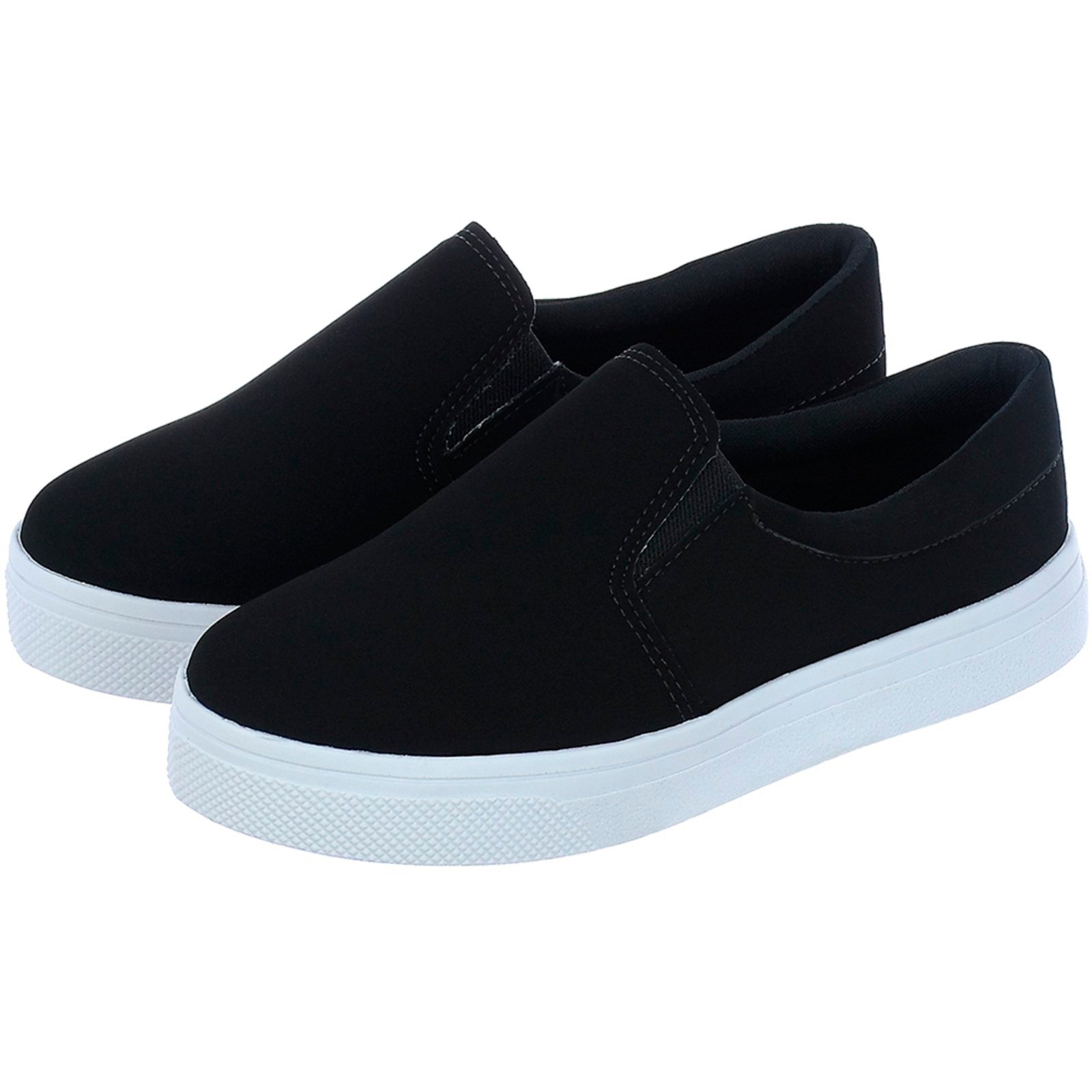 Imagem principal Tênis Feminino Donatella Shoes Confort Plataforma Slip On Liso Donatella Shoes preto