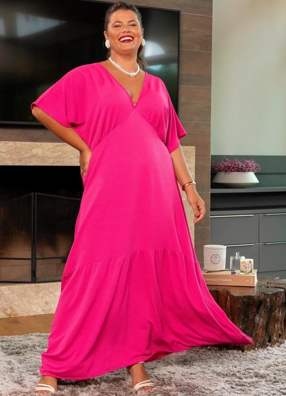 Imagem principal Vestido Em Malha Anarruga Pink Marguerite rosa pink