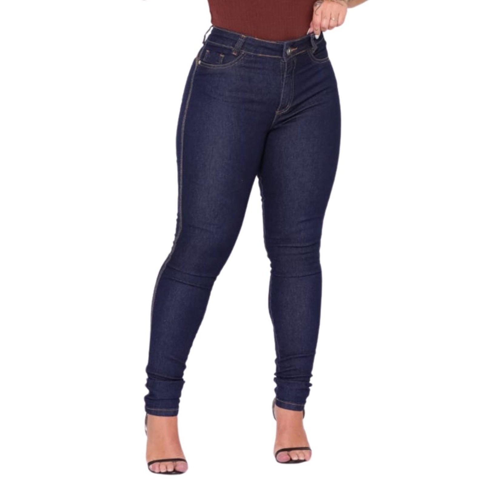 Imagem principal Calça Skinny Jeans Escuro Feminina Alleppo Jeans azul/azul marinho