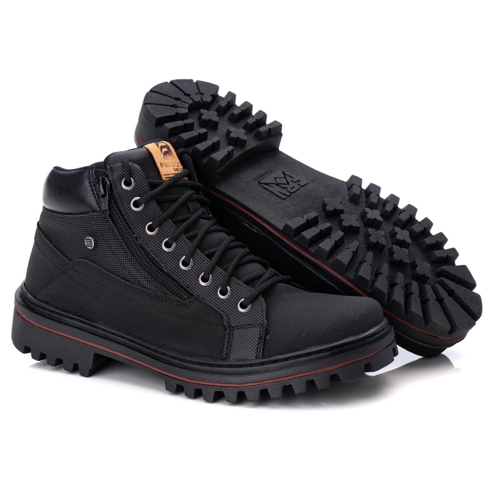 Imagem principal Bota Coturno Masculino Eco Solado De Borracha Preta ZAFREM preto