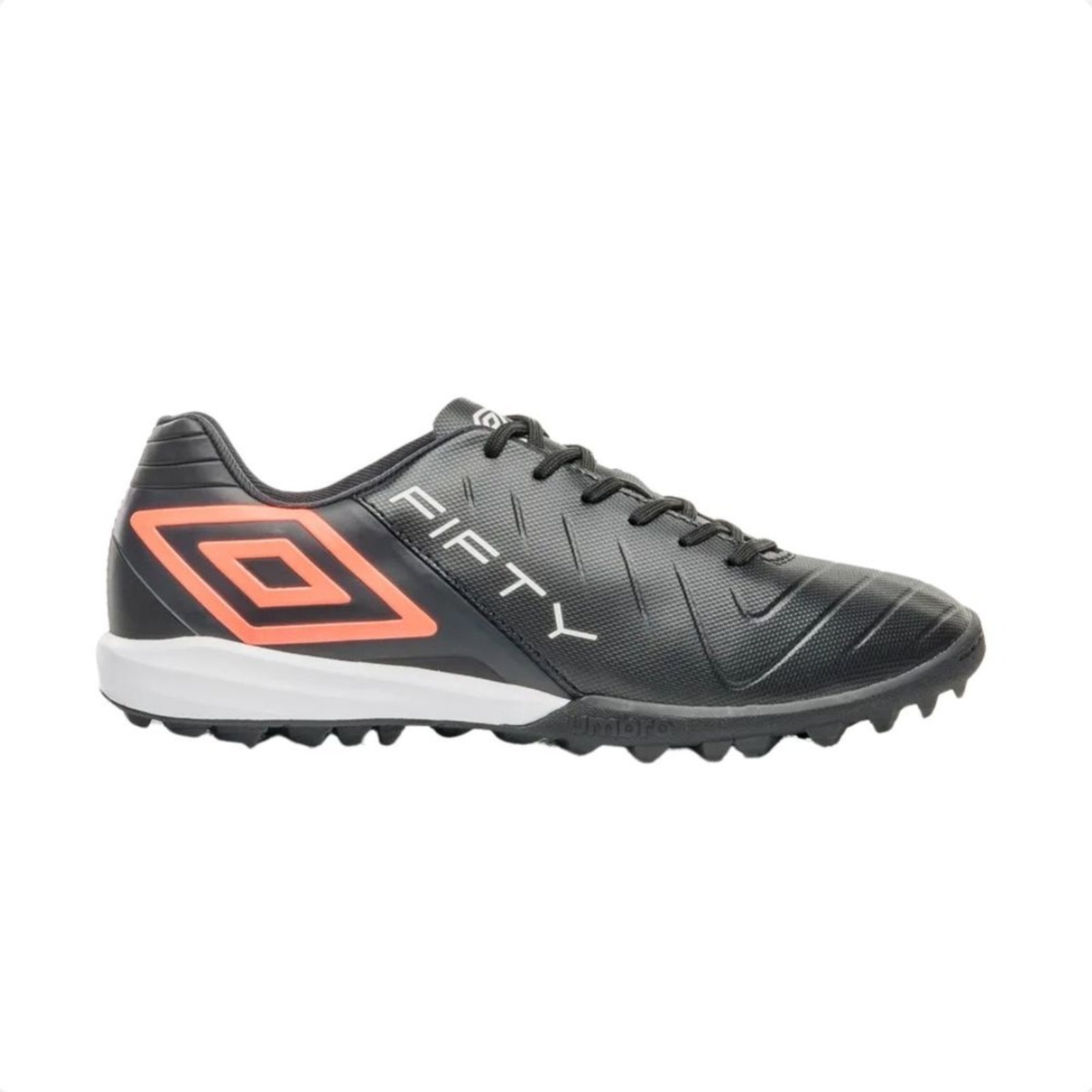 Imagem principal Chuteira Society Masculina Umbro Fifty Vi Preta E Coral Umbro preto coral