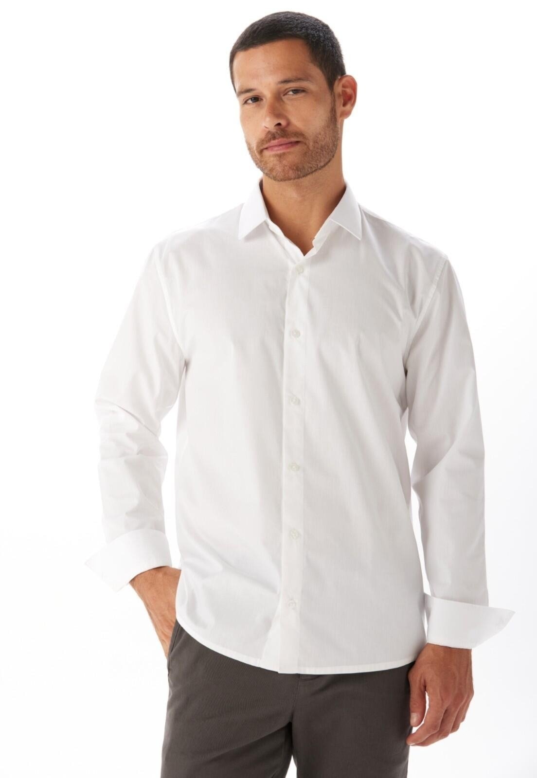 Imagem principal Camisa Tricoline Regular Fio 40 Traymon Traymon branco