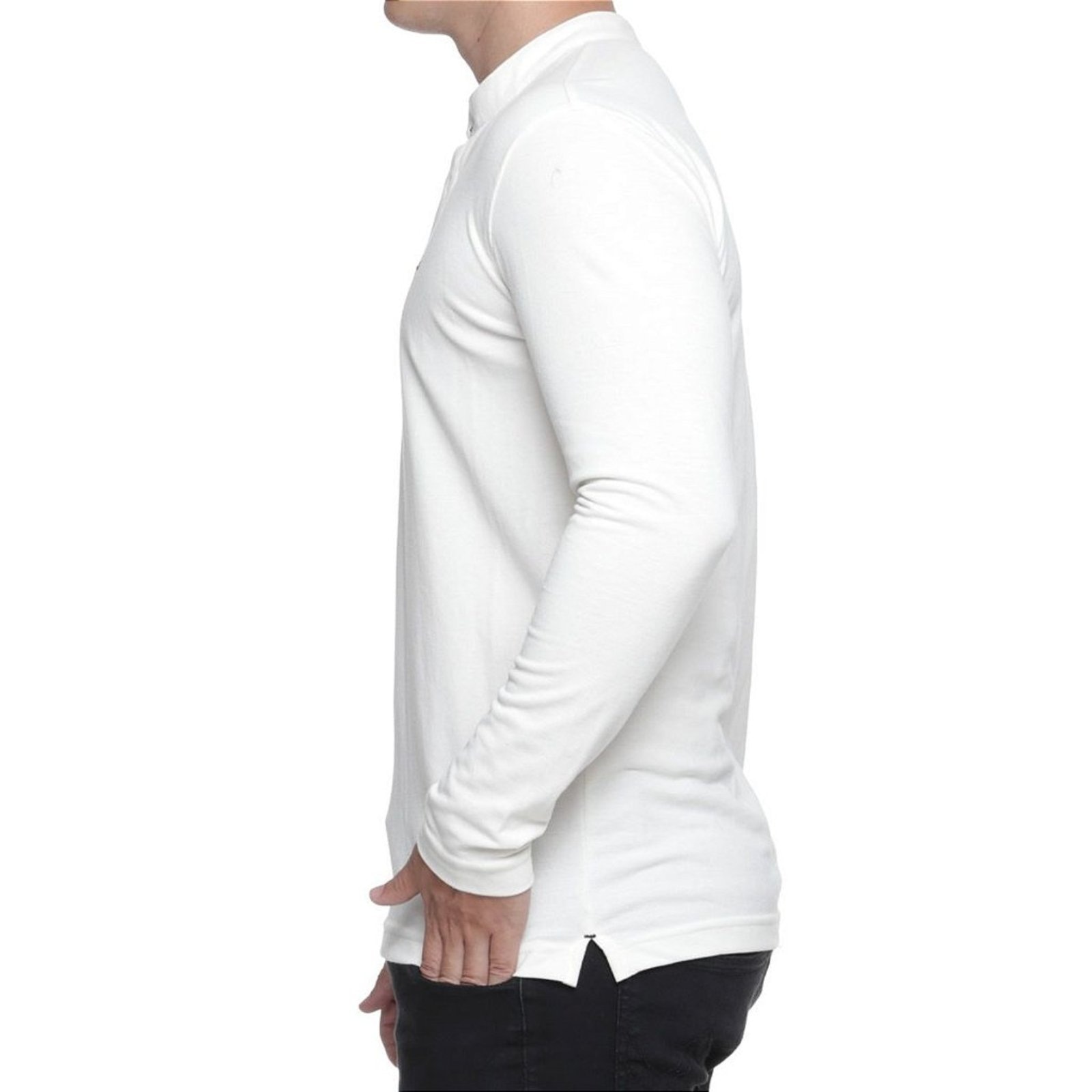 Imagem principal Camisa Gola Padre Aburguesia Slim Fit OFF Alfaiataria Burguesia branco