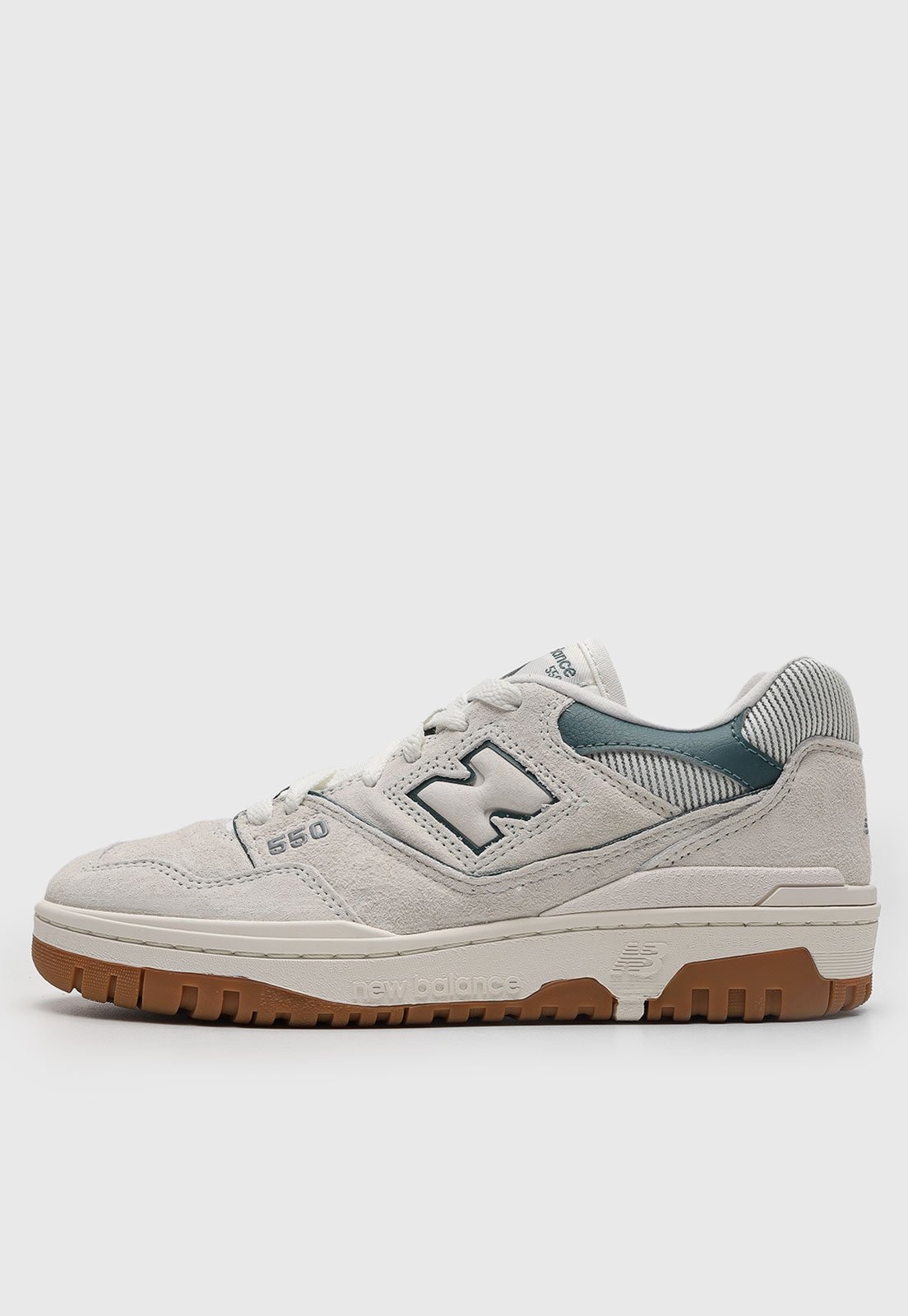 Imagem principal Tênis Feminino New Balance 550 Off-White e Verde New Balance off-white white