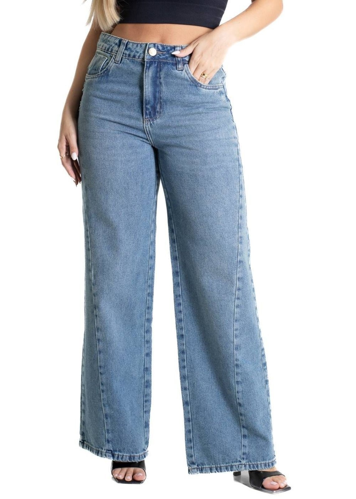 Imagem principal Calça Jeans Sawary Wide Leg - 281021 Sawary azul