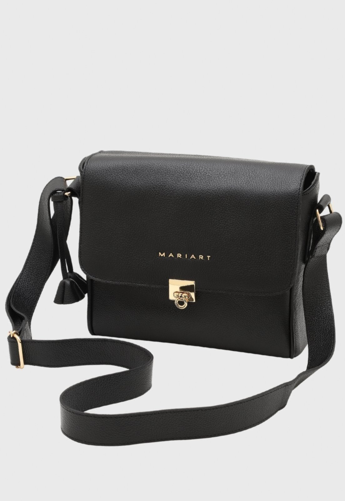 Imagem principal Bolsa Transversal Couro Mariart Âmbar Preta Mariart preto