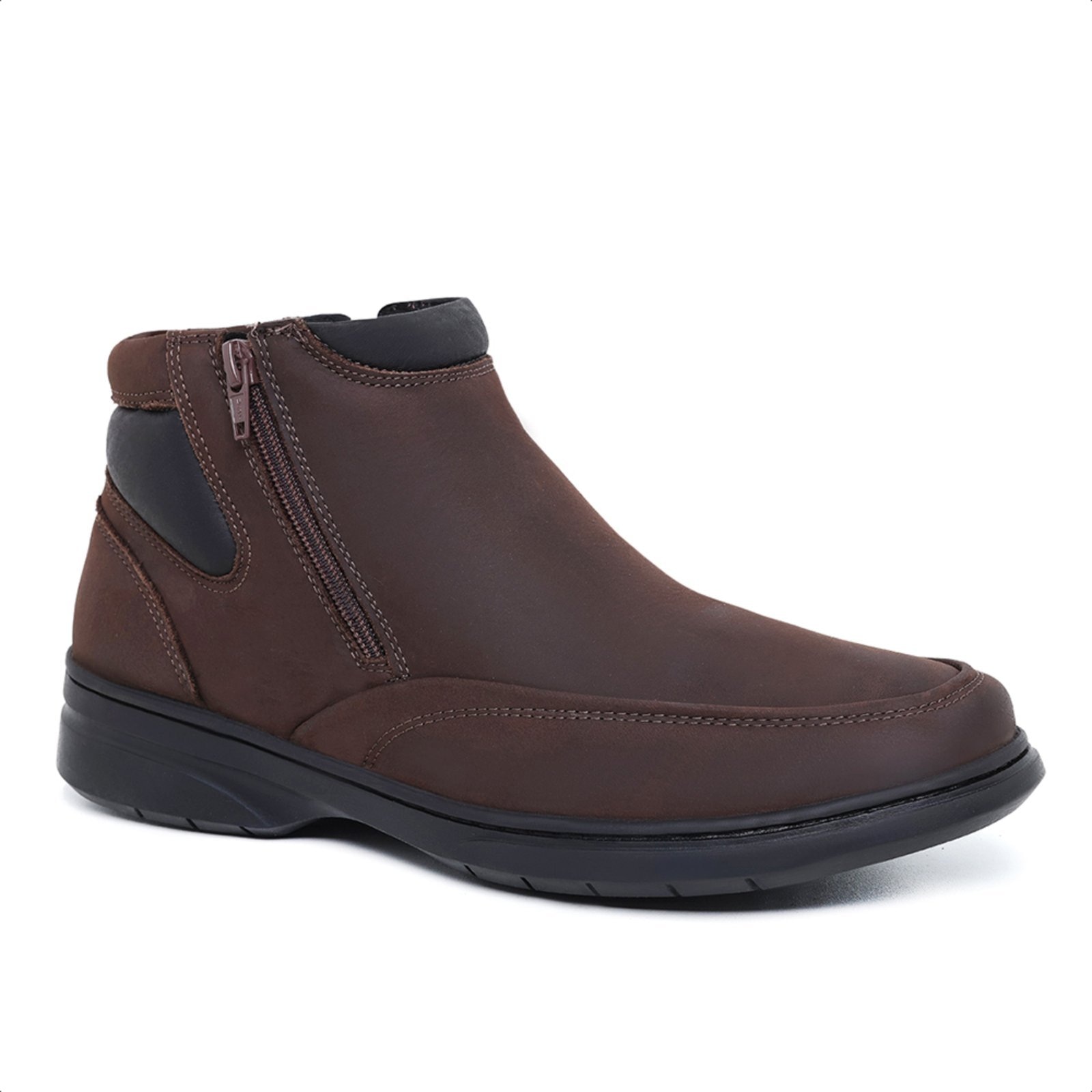 Imagem principal Bota Conforto Masculina Malbork em Couro Sola de Borracha L44728BM Malbork marrom